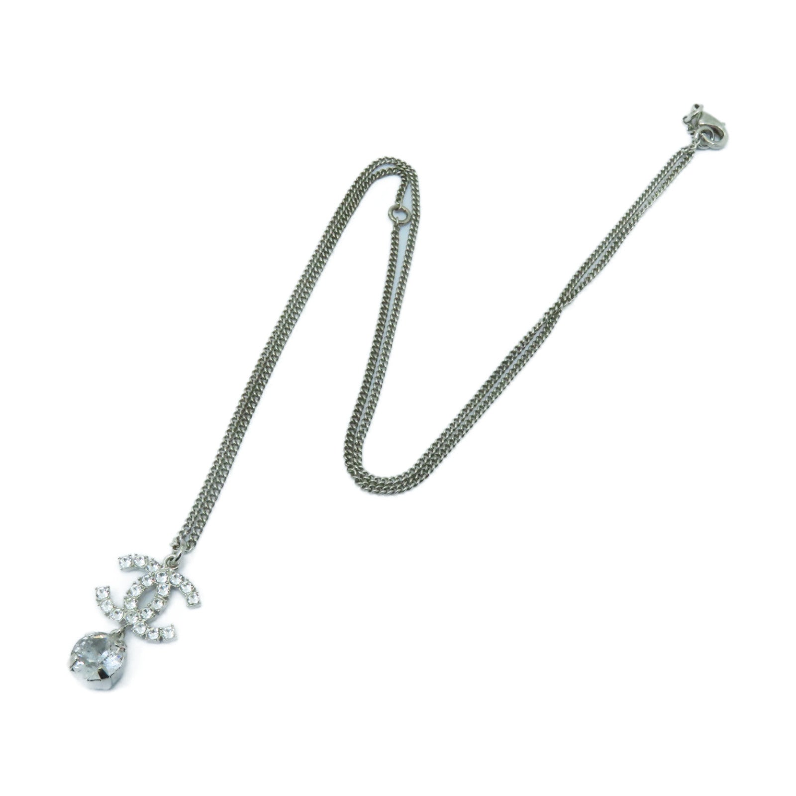 CHANEL PVC/金屬Necklace項鍊銀色/透明