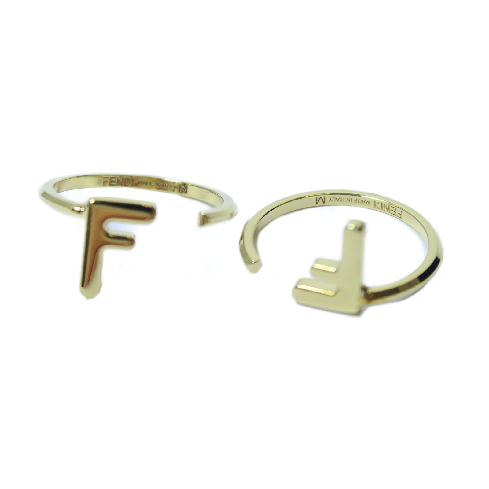 FENDI 金屬Ring戒指金色Fendi#M/US#6.5