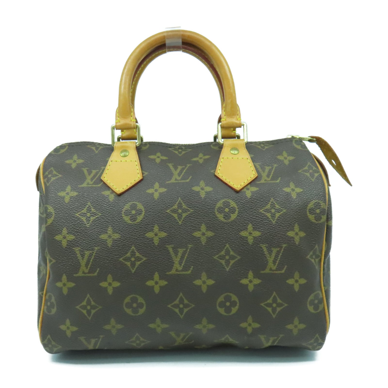LOUIS VUITTON Monogram Speedy 25金扣手挽袋啡色