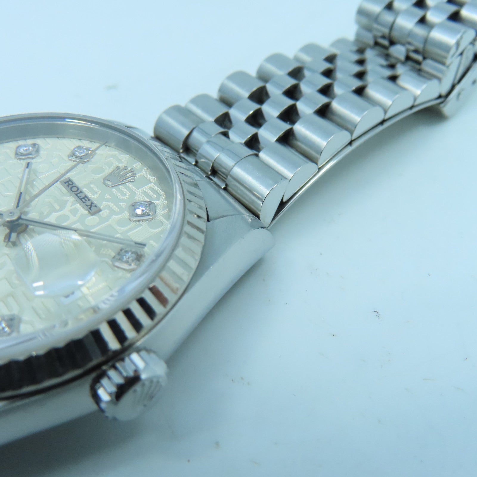 ROLEX Datejust 36mm 18K白金/不锈钢手表自动机芯银色