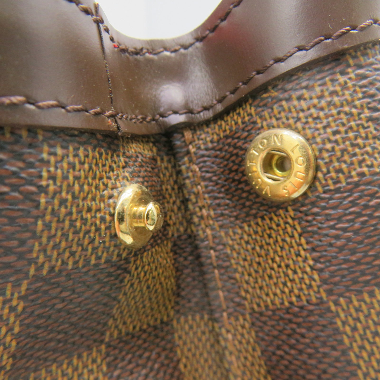 LOUIS VUITTON Damier Hampstead PM Tote Bag brown brown
