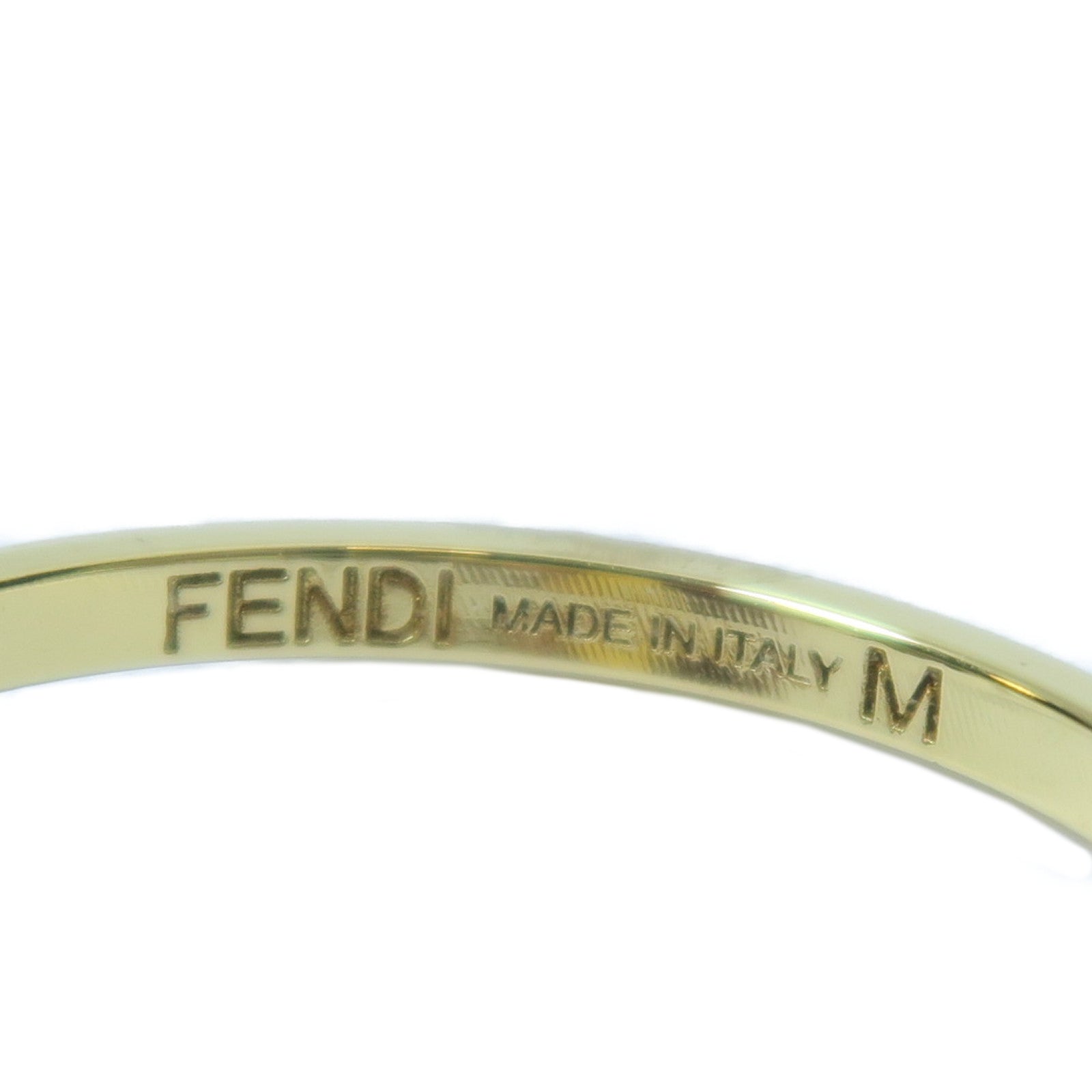 FENDI 金屬Ring戒指金色Fendi#M/US#6.5