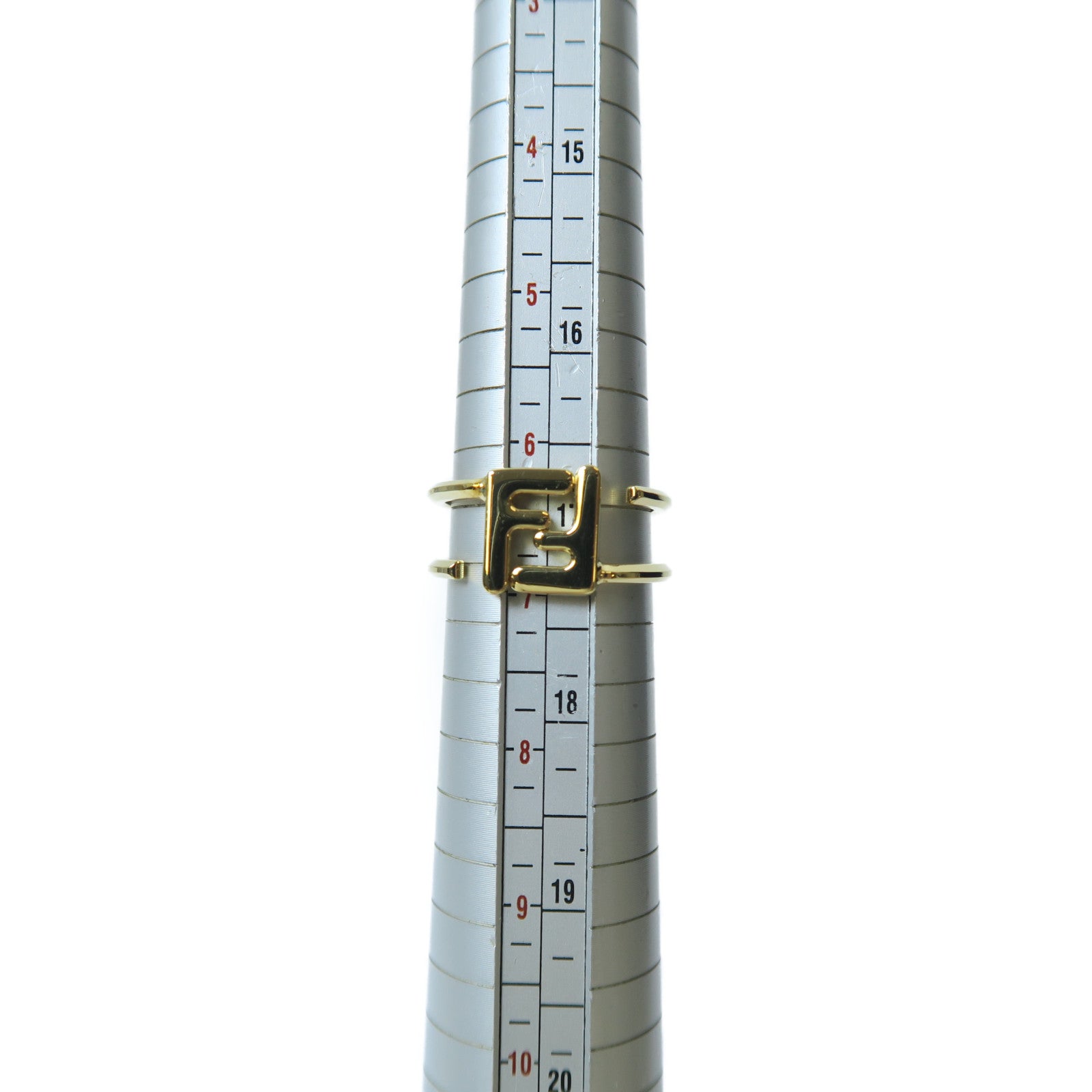 FENDI 金屬Ring戒指金色Fendi#M/US#6.5