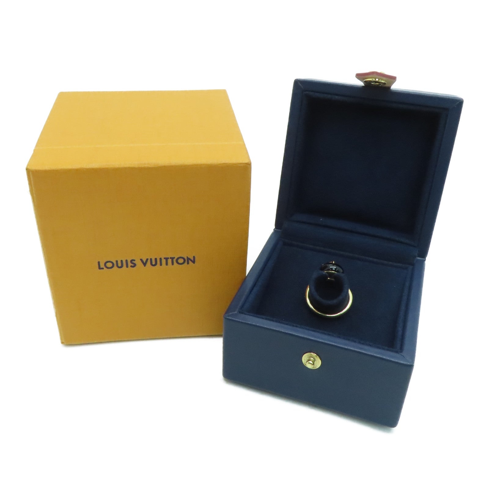 LOUIS VUITTON 【激減優惠】18K黃金B Blossom 0.07ct鑽石戒指LV#50/US#5.25