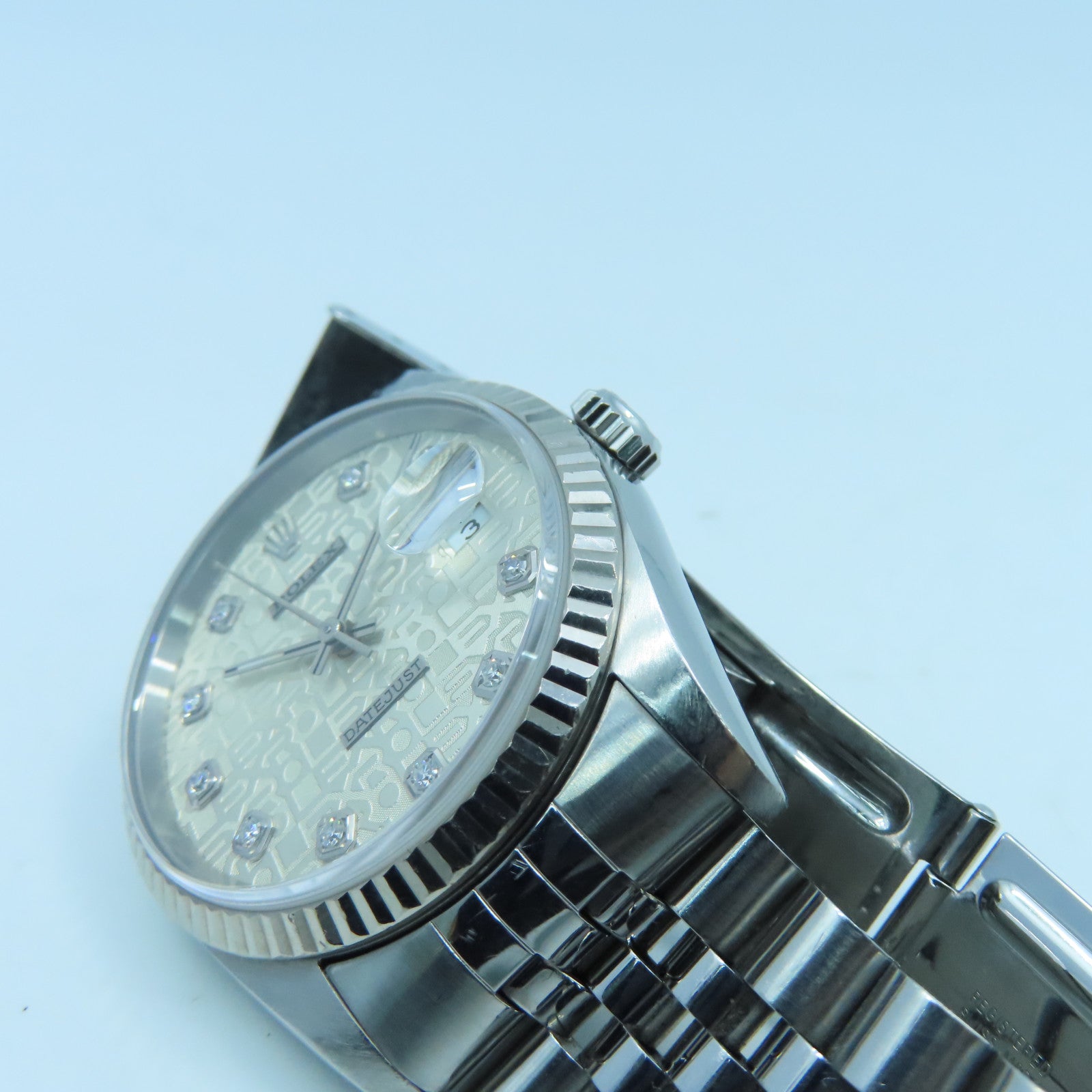 ROLEX Datejust 36mm 18K白金/不锈钢手表自动机芯银色