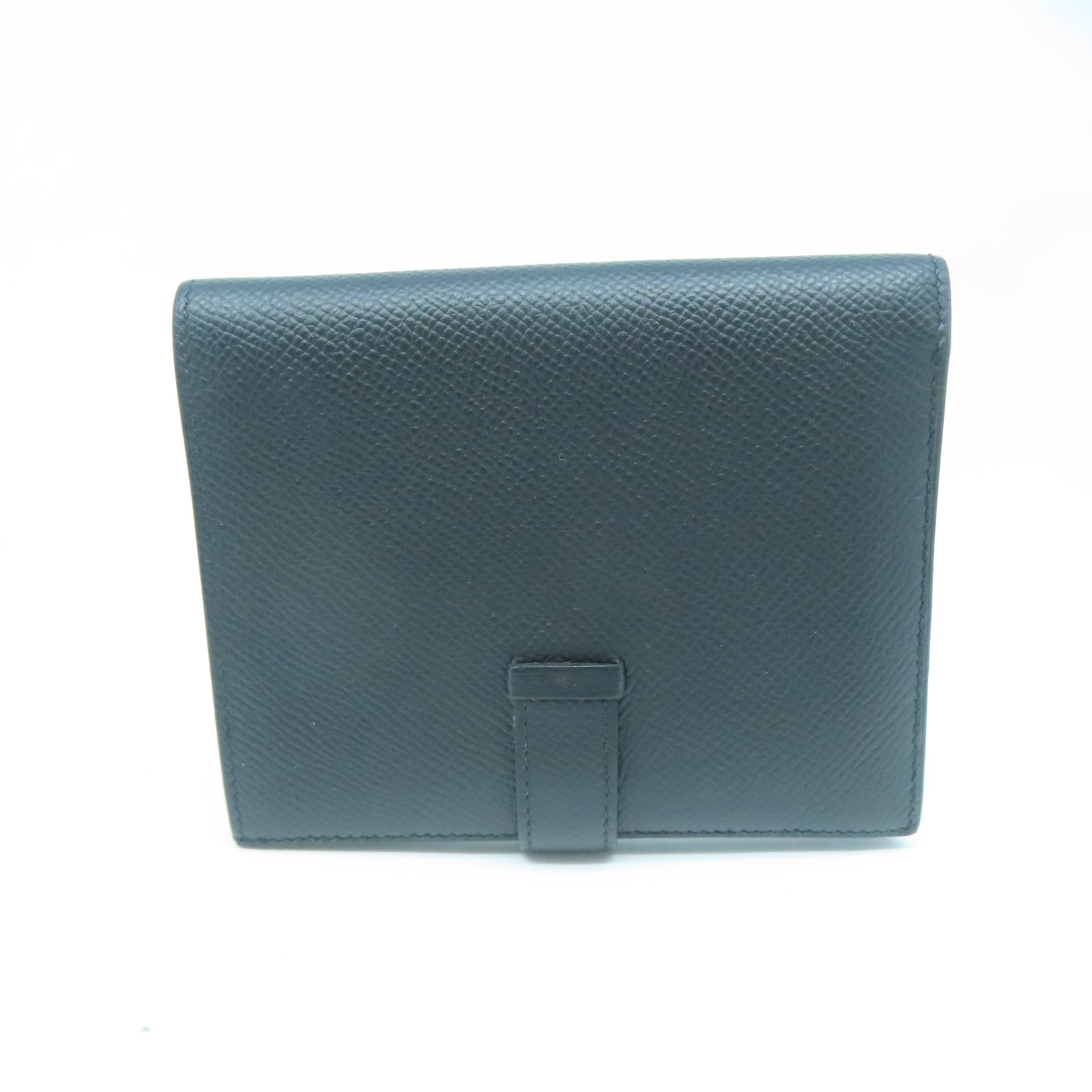 HERMES Veau Epsom皮革Bearn Wallet金扣錢包黑色