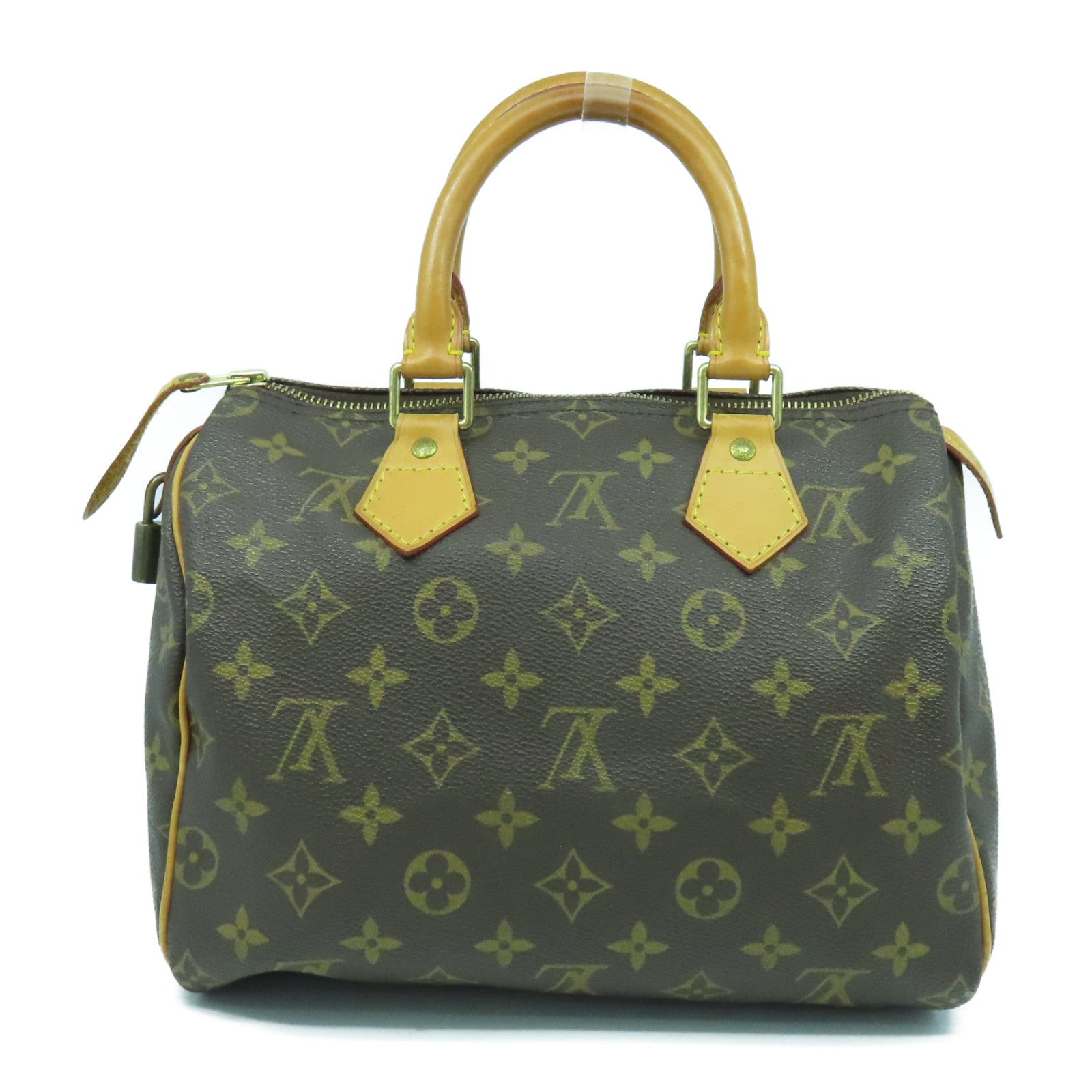 LOUIS VUITTON Monogram Speedy 25金扣手挽袋啡色