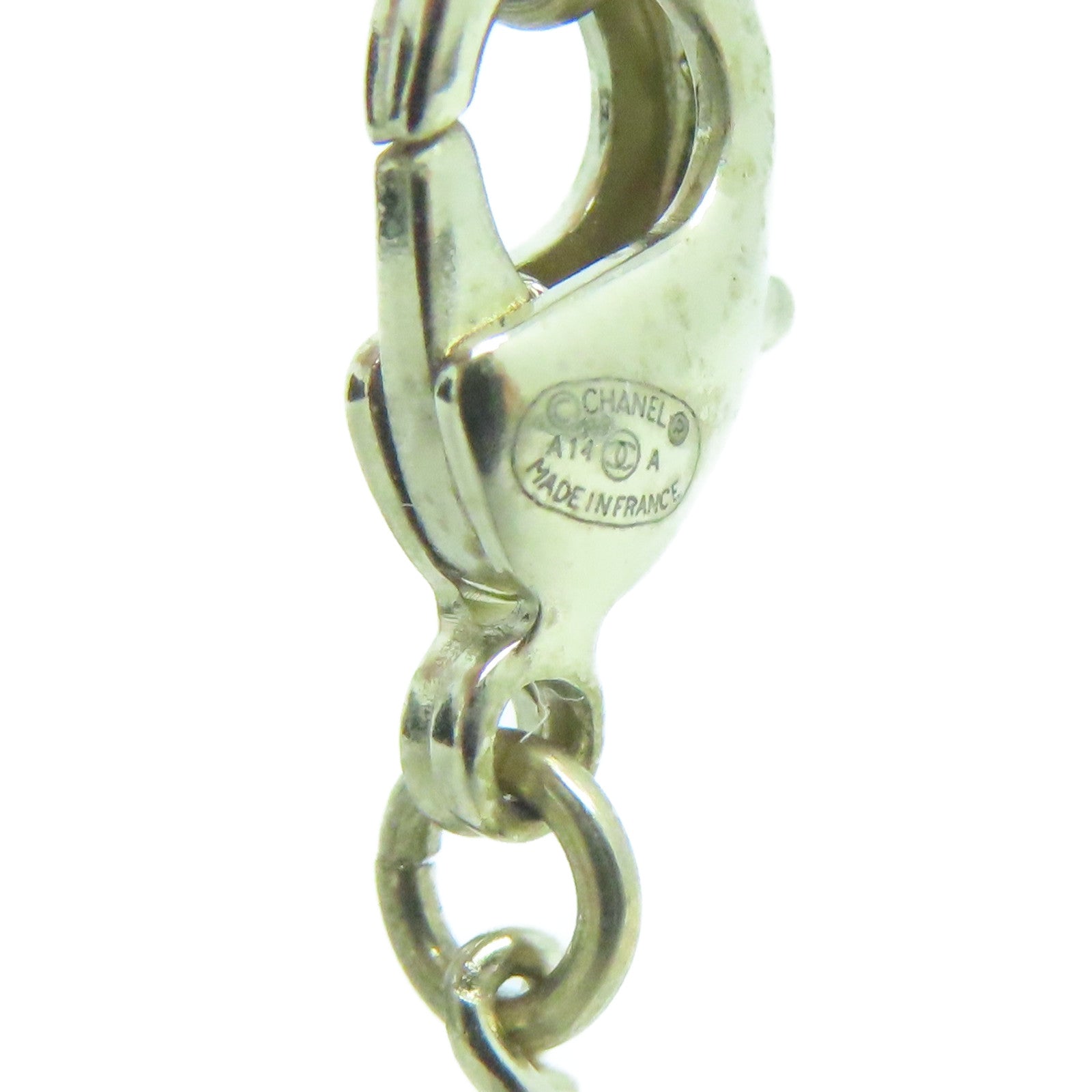 CHANEL 金属Necklace金扣项链金色