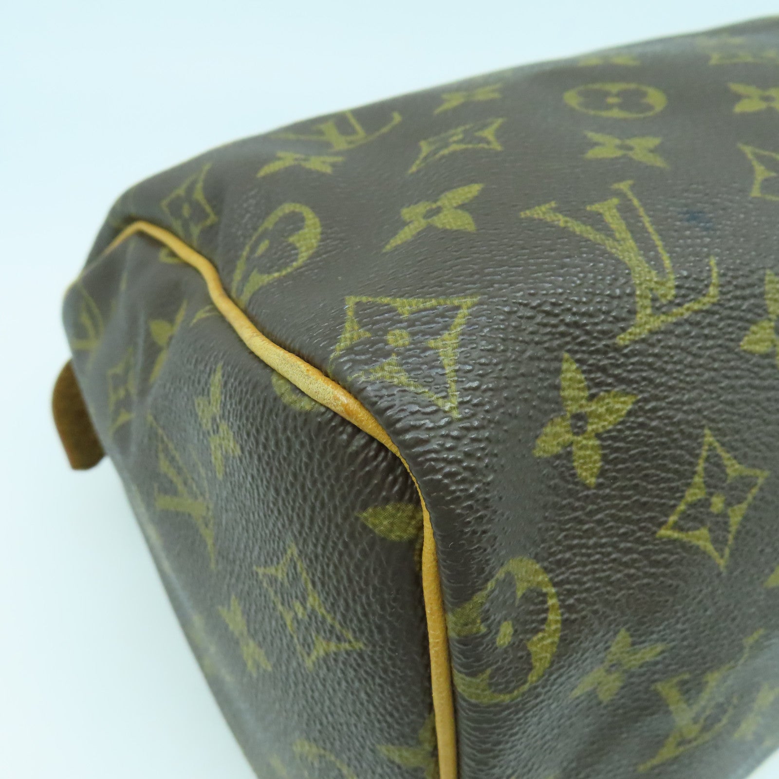 LOUIS VUITTON Monogram Speedy 25金扣手挽袋啡色
