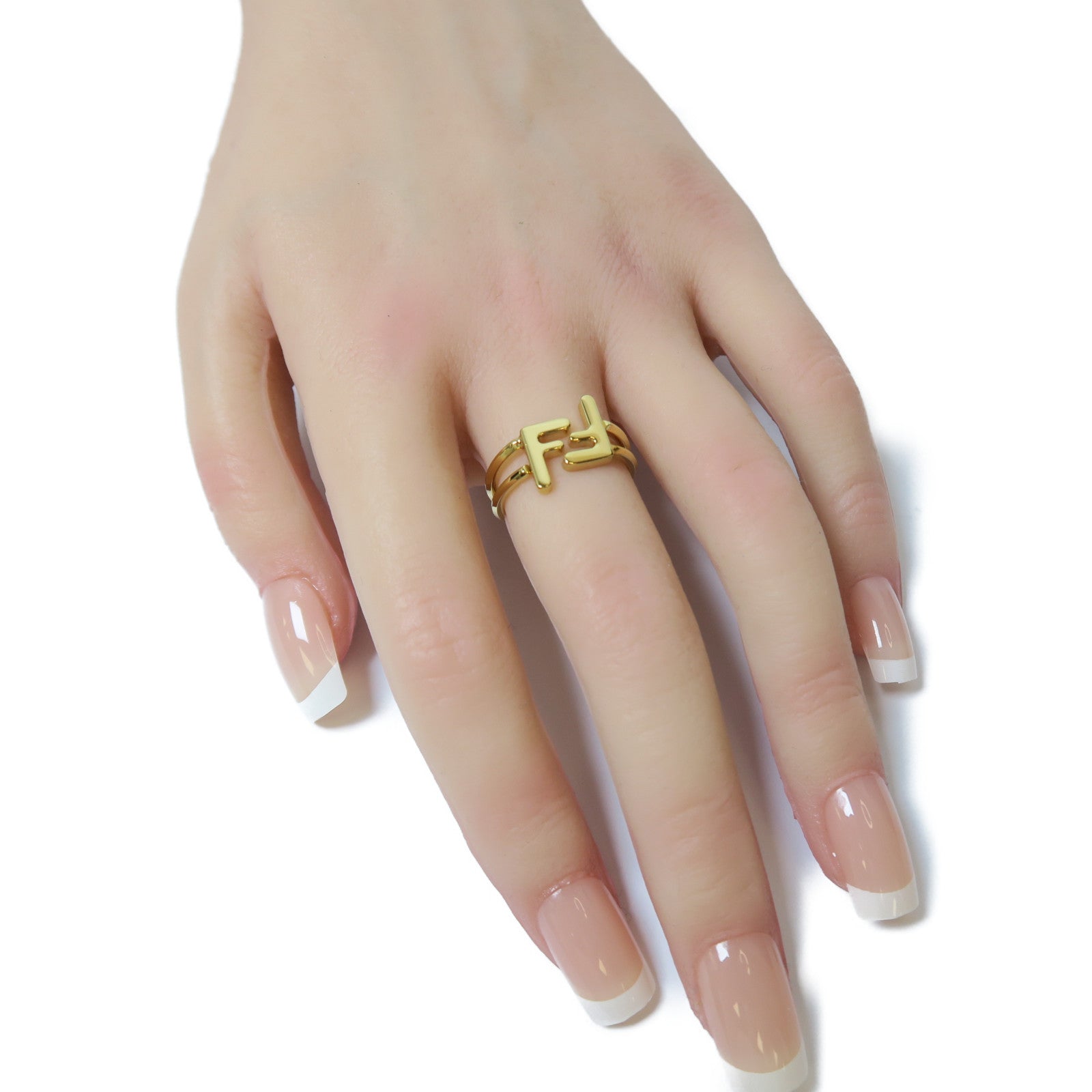 FENDI 金屬Ring戒指金色Fendi#M/US#6.5