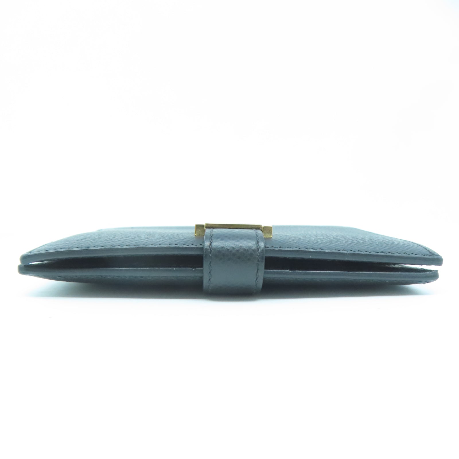 HERMES Veau Epsom皮革Bearn Wallet金扣錢包黑色