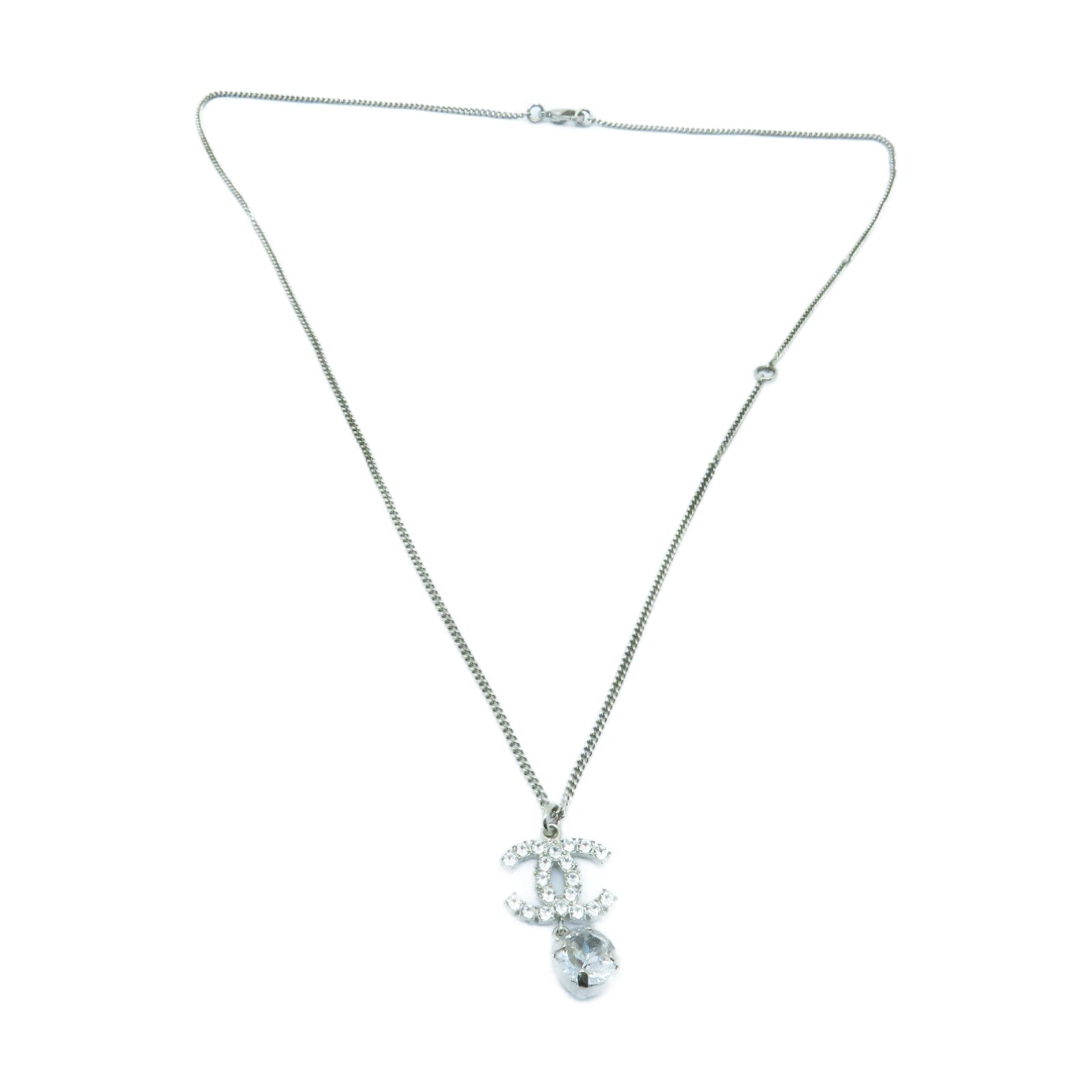 CHANEL PVC/金屬Necklace項鍊銀色/透明