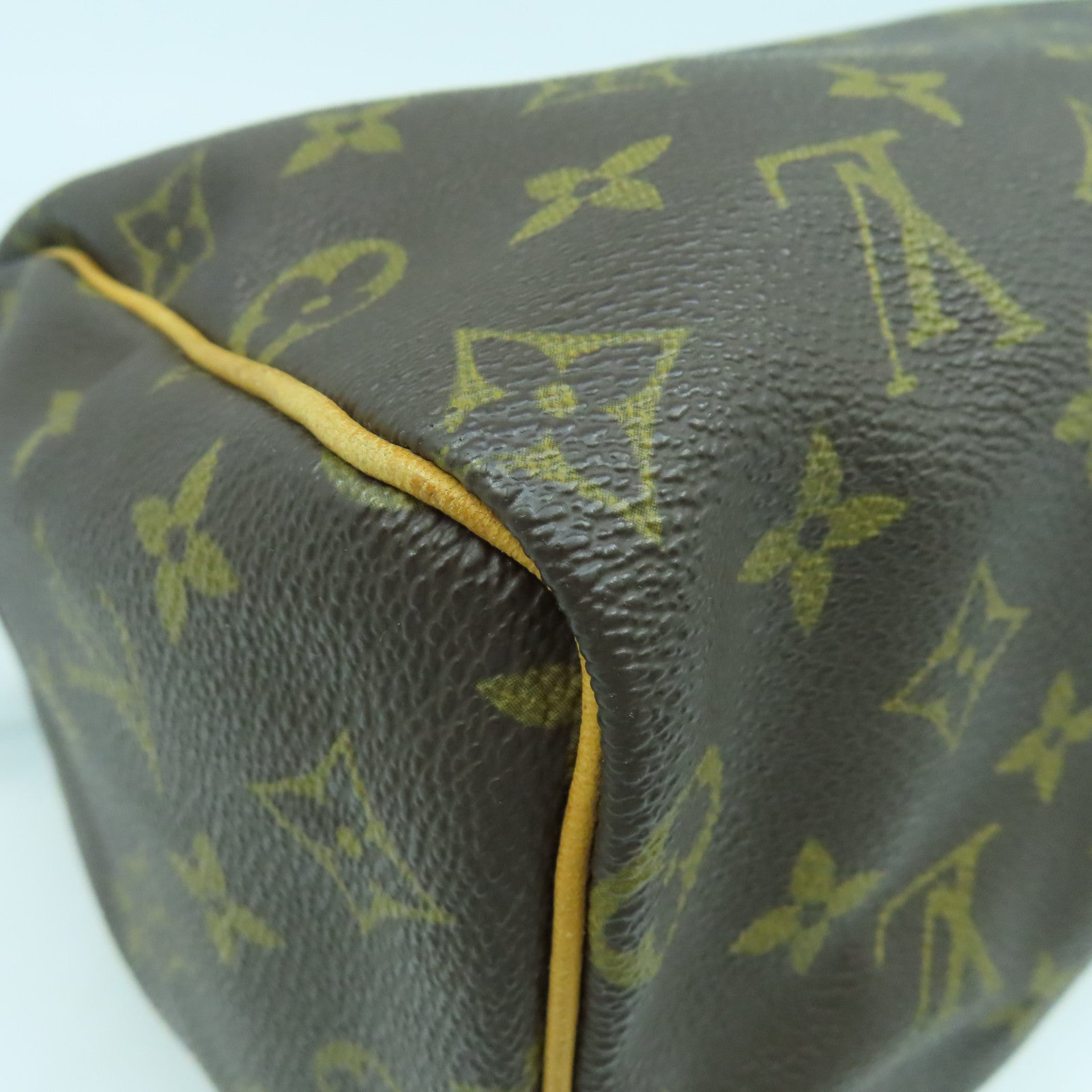 LOUIS VUITTON Monogram Speedy 25金扣手挽袋啡色