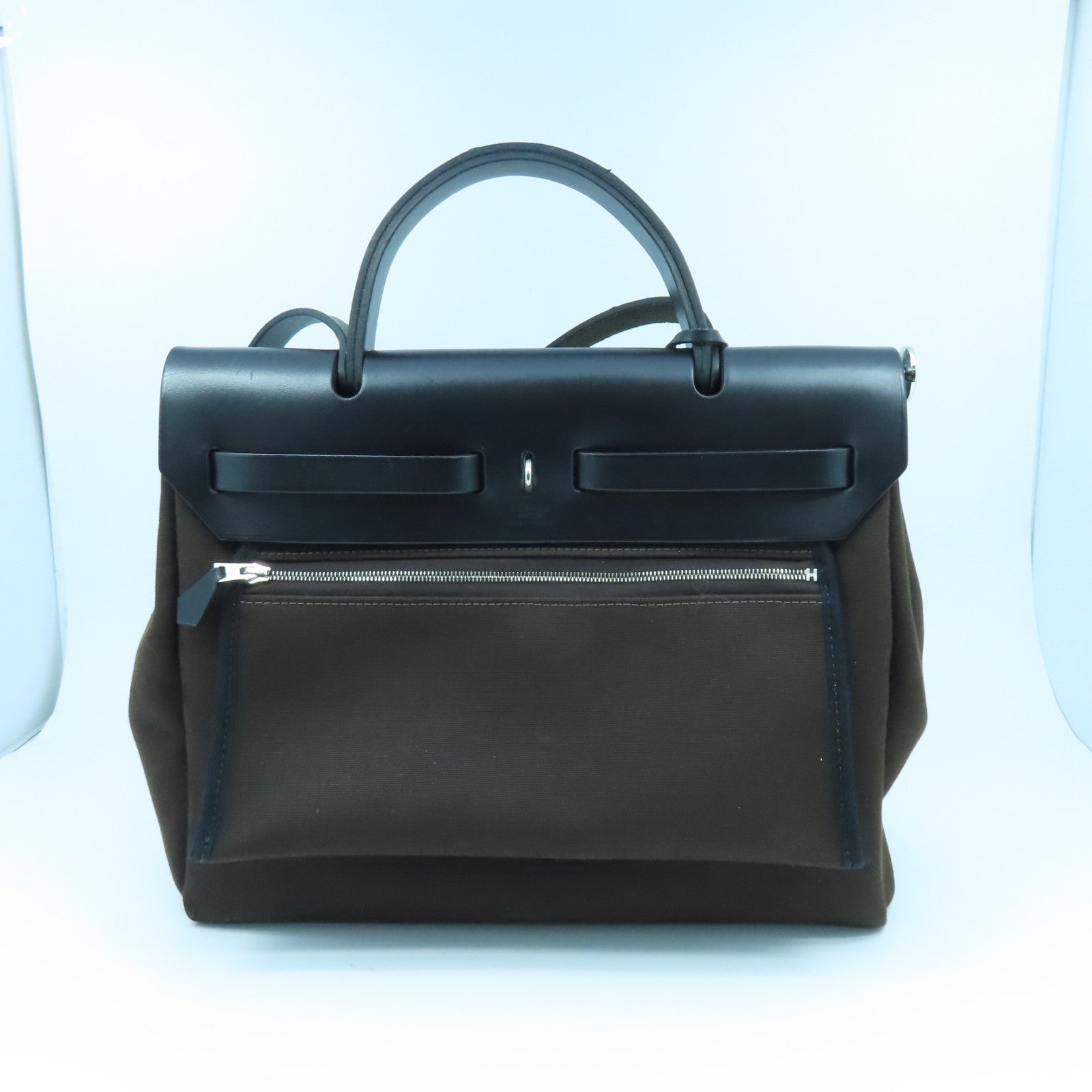 HERMES 帆布Herbag PM Ebene啡色