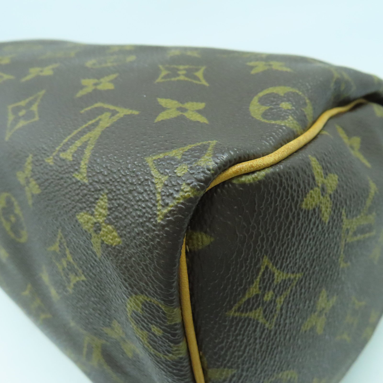 LOUIS VUITTON Monogram Speedy 25金扣手挽袋啡色