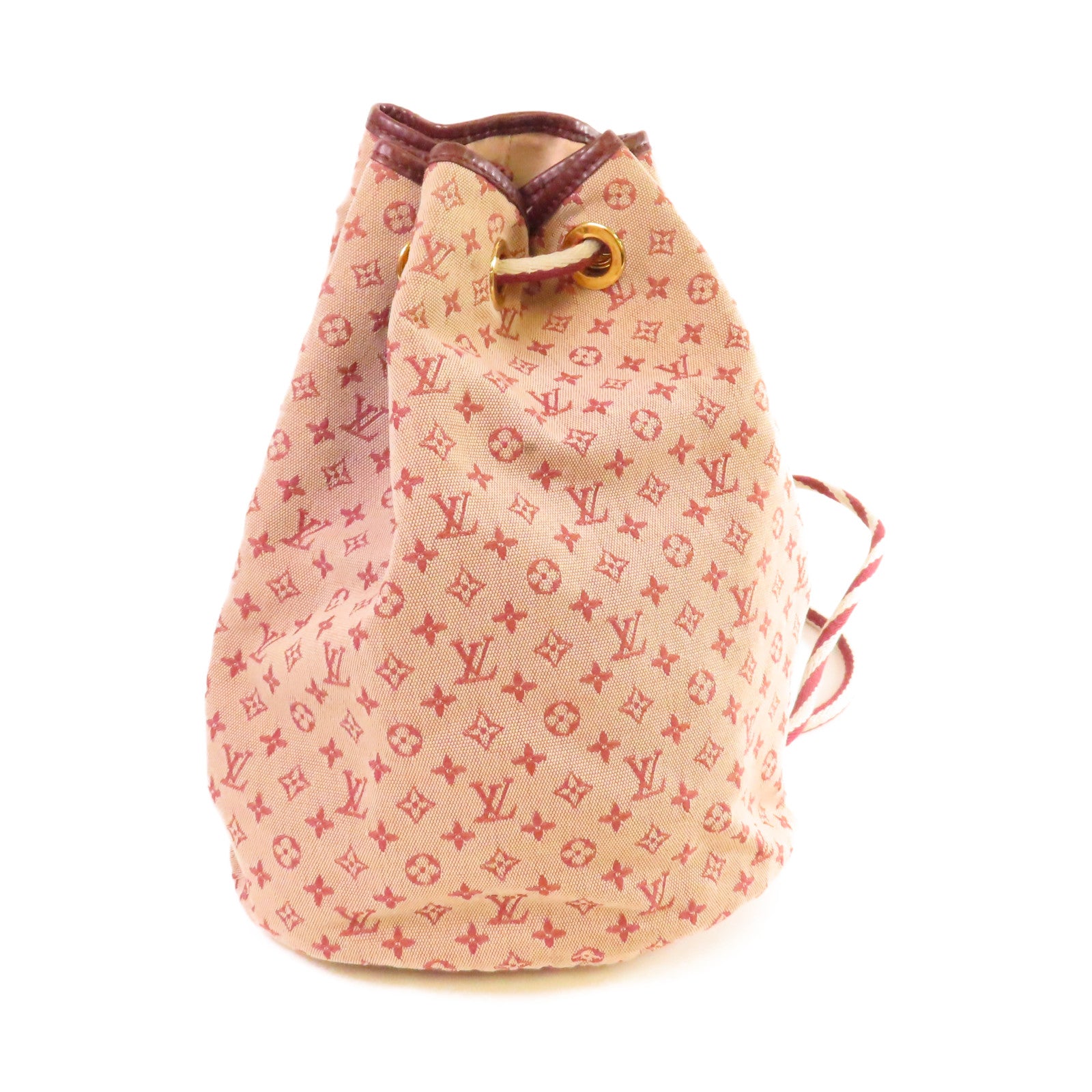 LOUIS VUITTON Monogram Mini Betsy Rucksack金扣背包紅色
