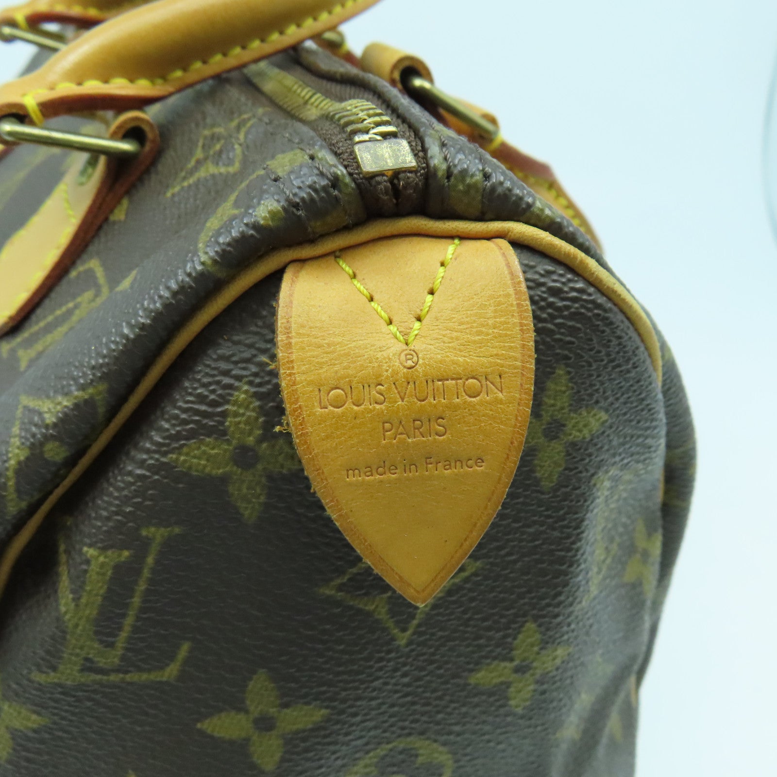 LOUIS VUITTON Monogram Speedy 25金扣手挽袋啡色