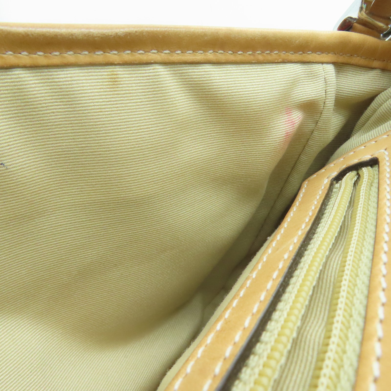 COACH 帆布Shoulder Bag银扣肩背袋红色/啡色