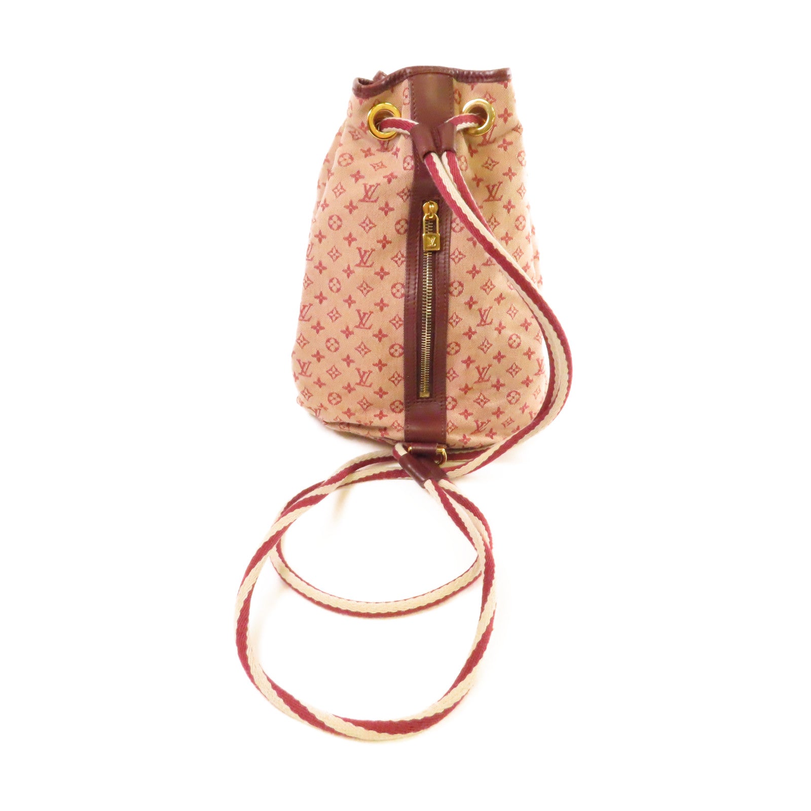 LOUIS VUITTON Monogram Mini Betsy Rucksack金扣背包紅色