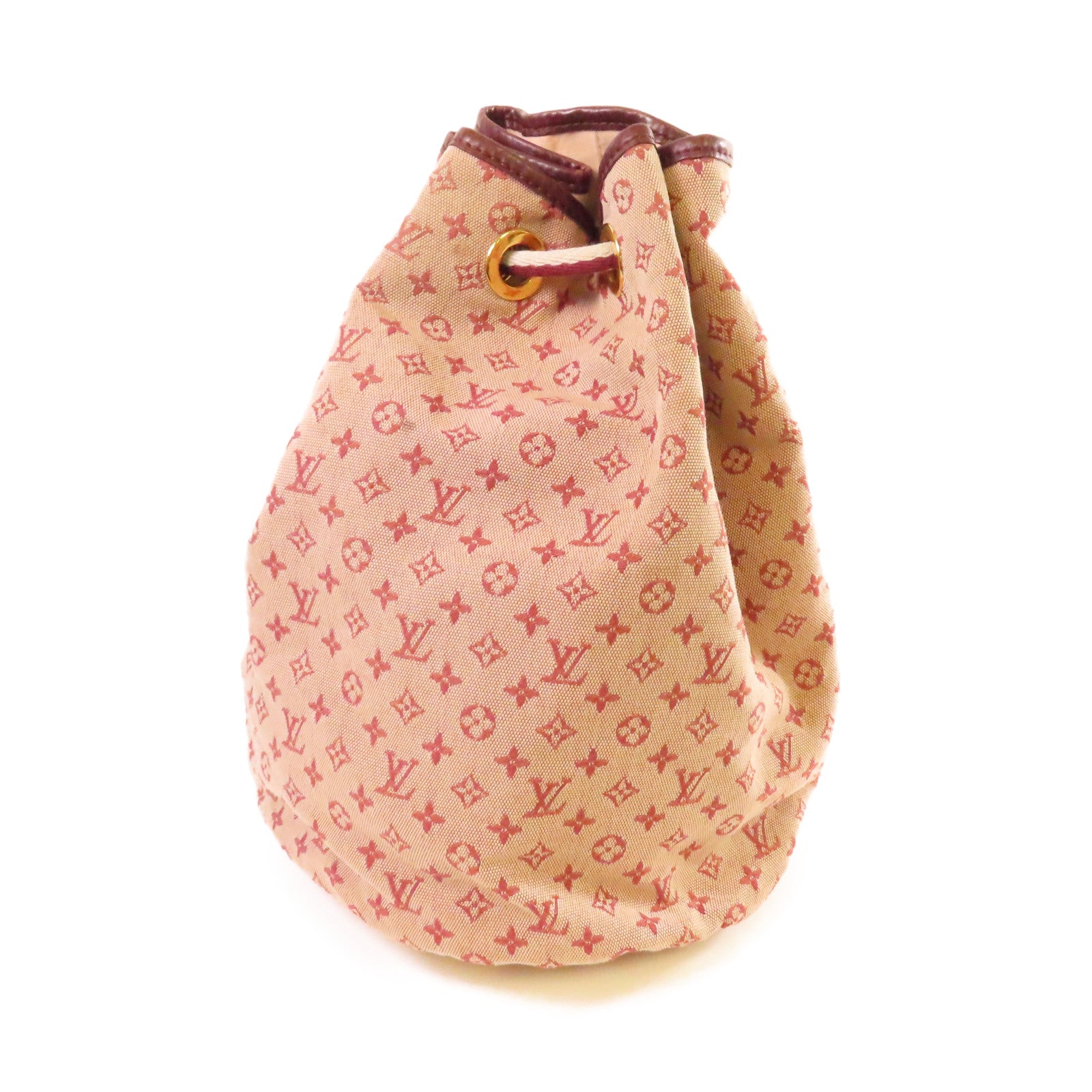 LOUIS VUITTON Monogram Mini Betsy Rucksack金扣背包紅色