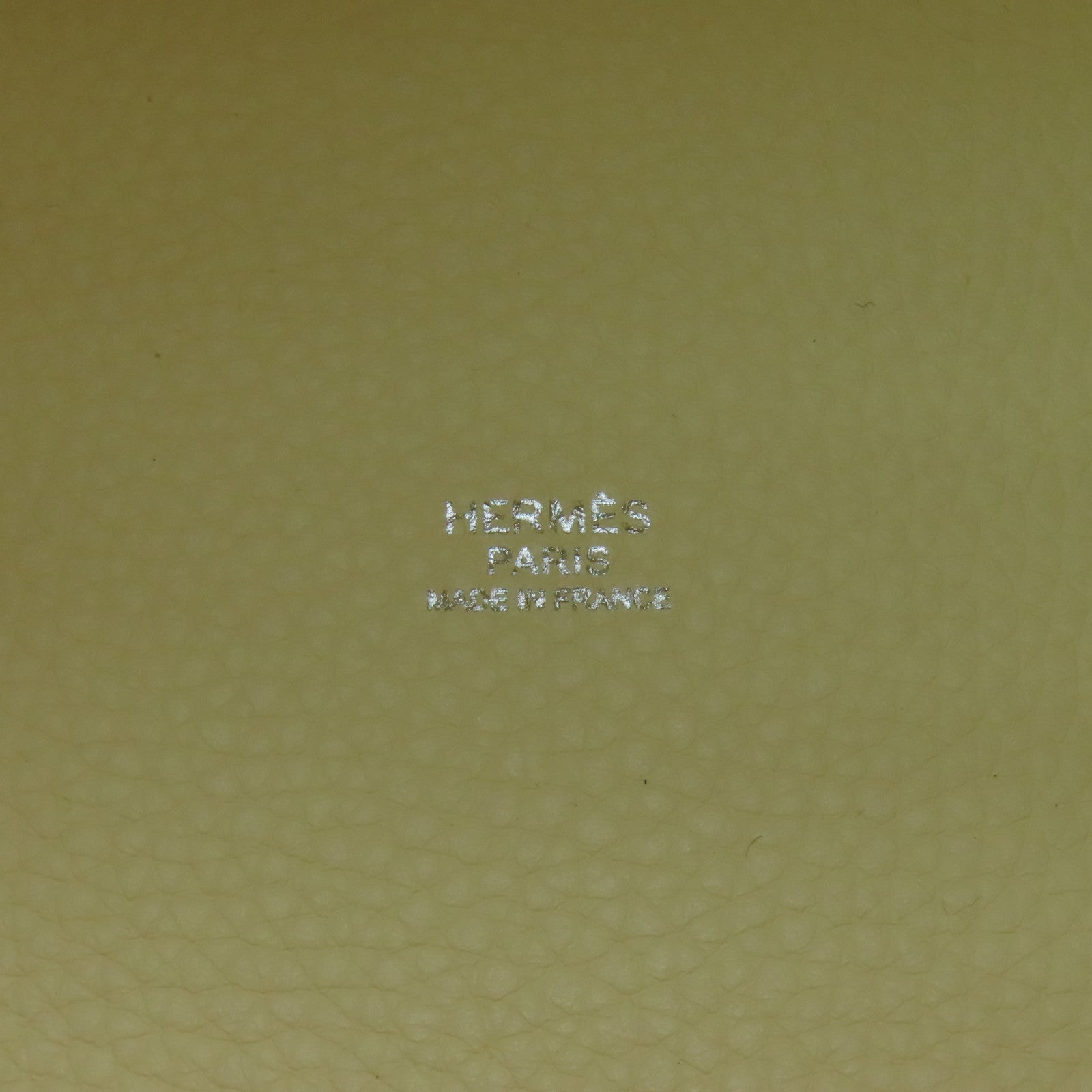HERMES 【激減優惠】Clemence皮革Picotin MM銀扣手挽袋淡黄色