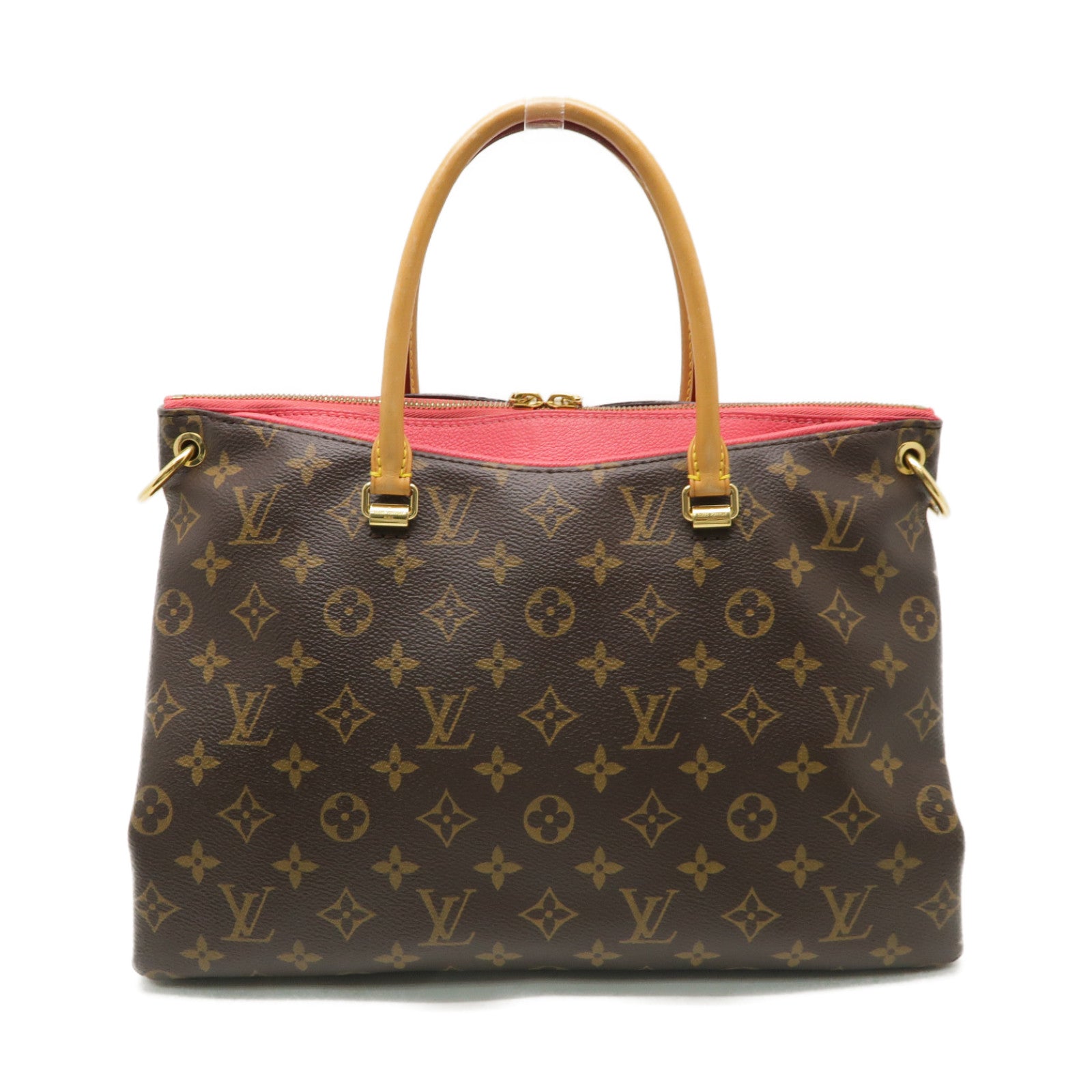 LOUIS VUITTON Monogram Pallas金扣手挽肩背兩用袋啡色