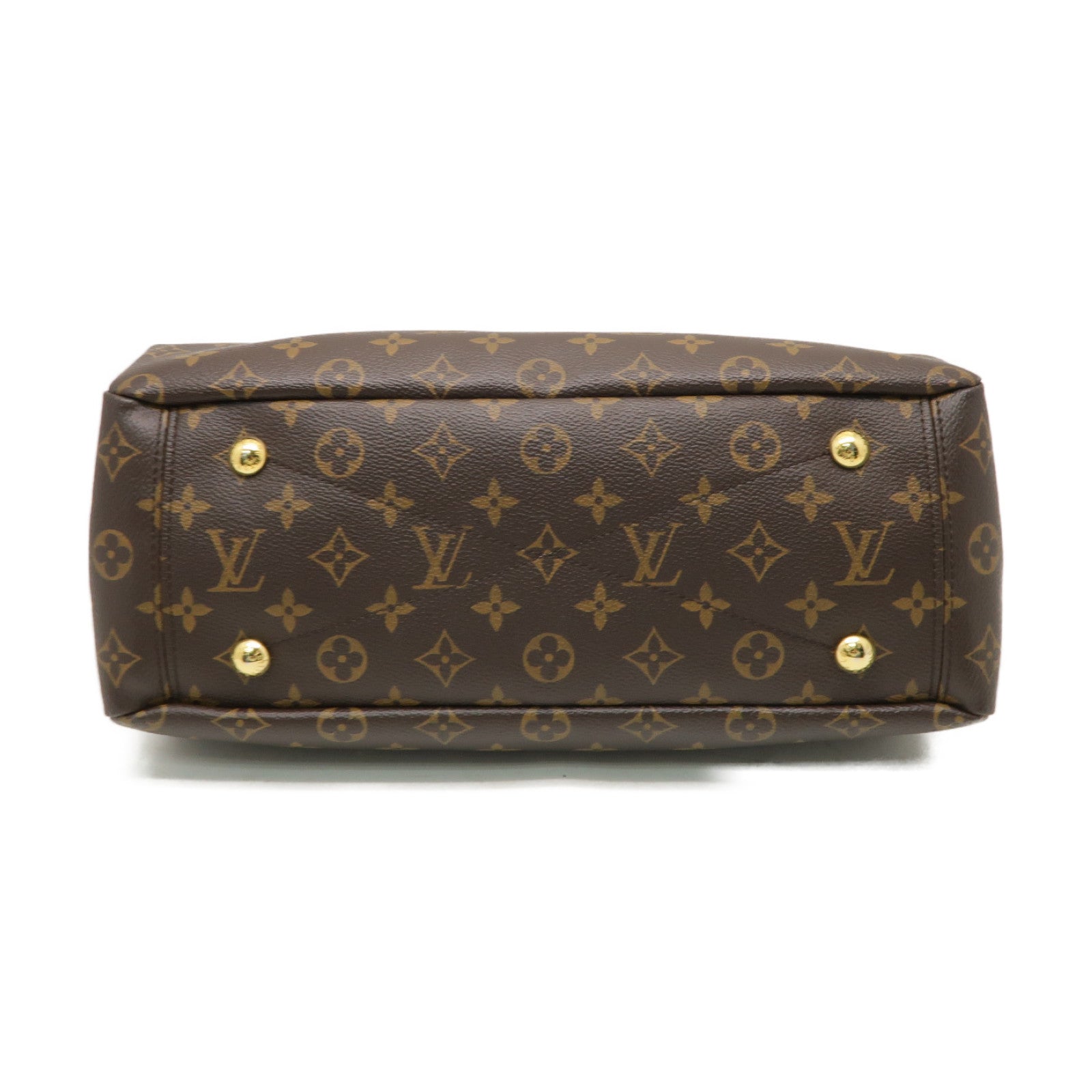 LOUIS VUITTON Monogram Pallas金扣手挽肩背兩用袋啡色