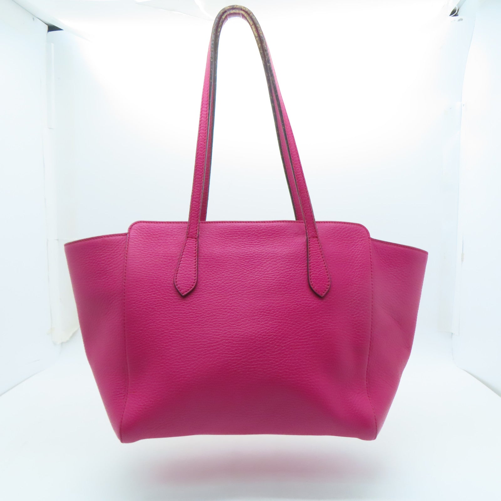 GUCCI cowhide leather Tote Bag hand bag pink