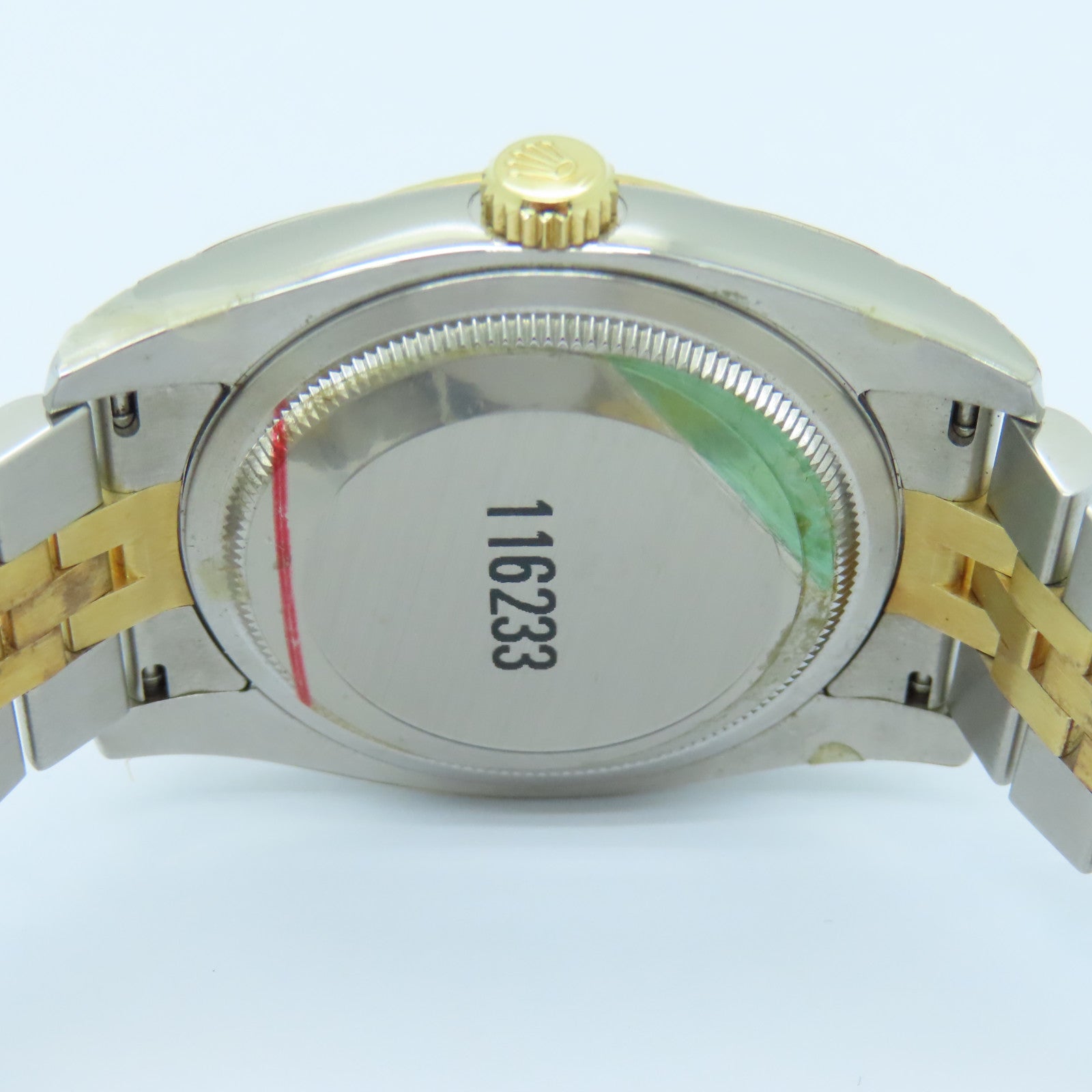 ROLEX Oyster Perpetual 18K黄金/不锈钢手表自动机芯金色
