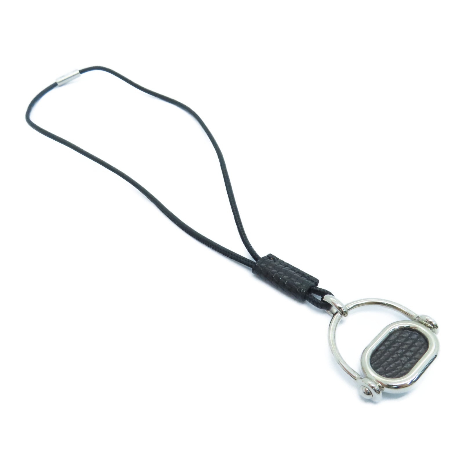 HERMES 金属Necklace颈錬黑色银色