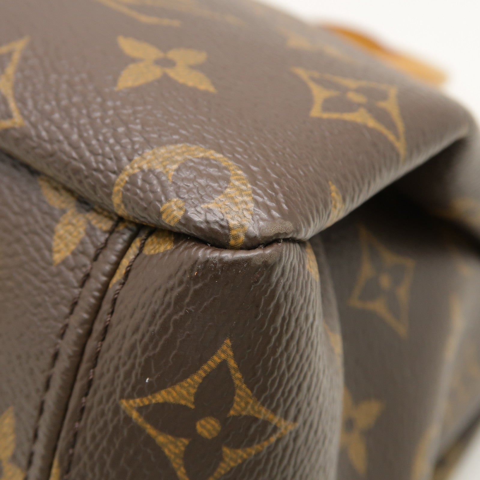 LOUIS VUITTON Monogram Pallas金扣手挽肩背兩用袋啡色
