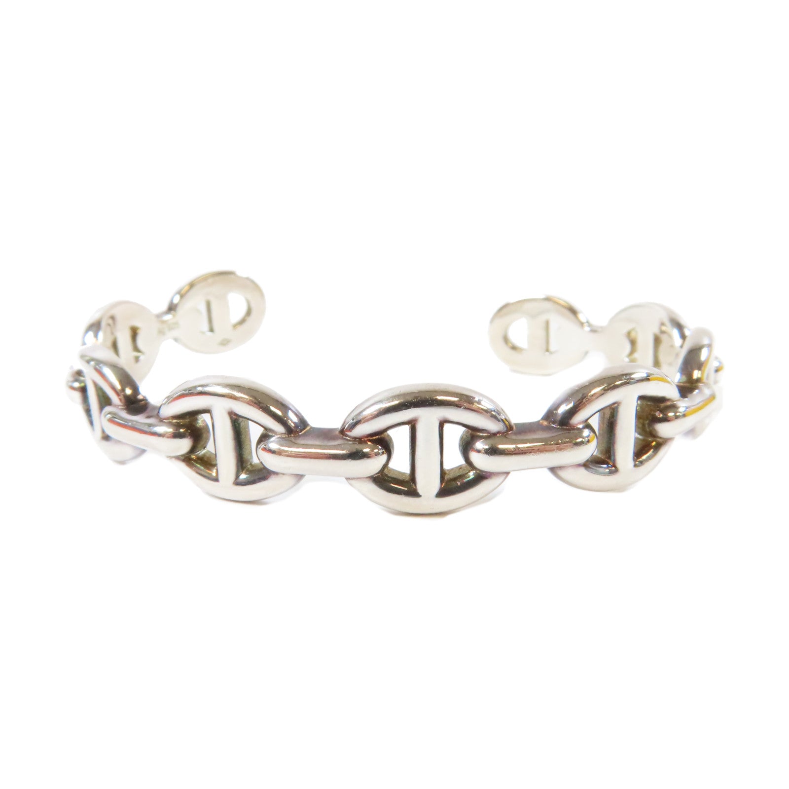 HERMES 925純銀Chaine D'ancre Enchainee手鐲#16cm