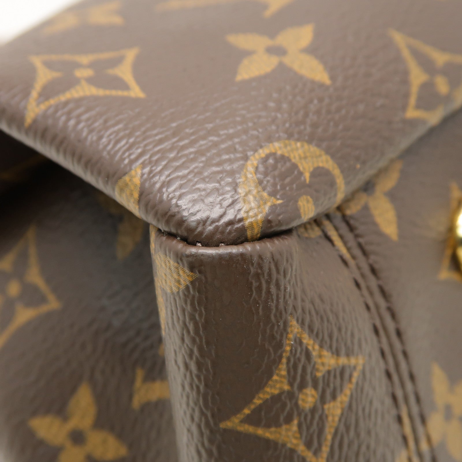 LOUIS VUITTON Monogram Pallas金扣手挽肩背兩用袋啡色