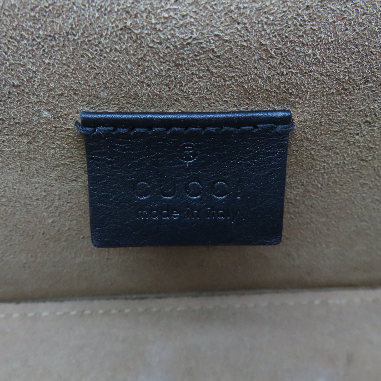 GUCCI Coated Canvas Padlock Chain Shoulder Bag Gold Buckle Hand Chain Belt Shoulder Bag Brown