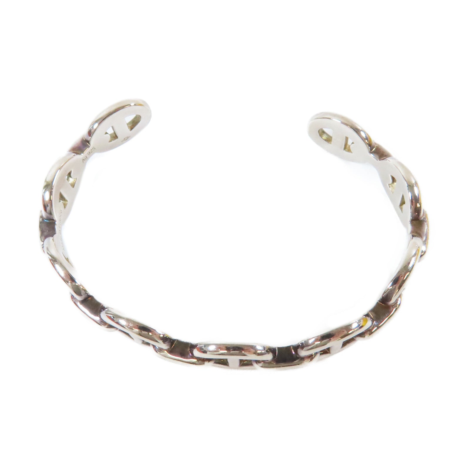 HERMES 925純銀Chaine D'ancre Enchainee手鐲#16cm