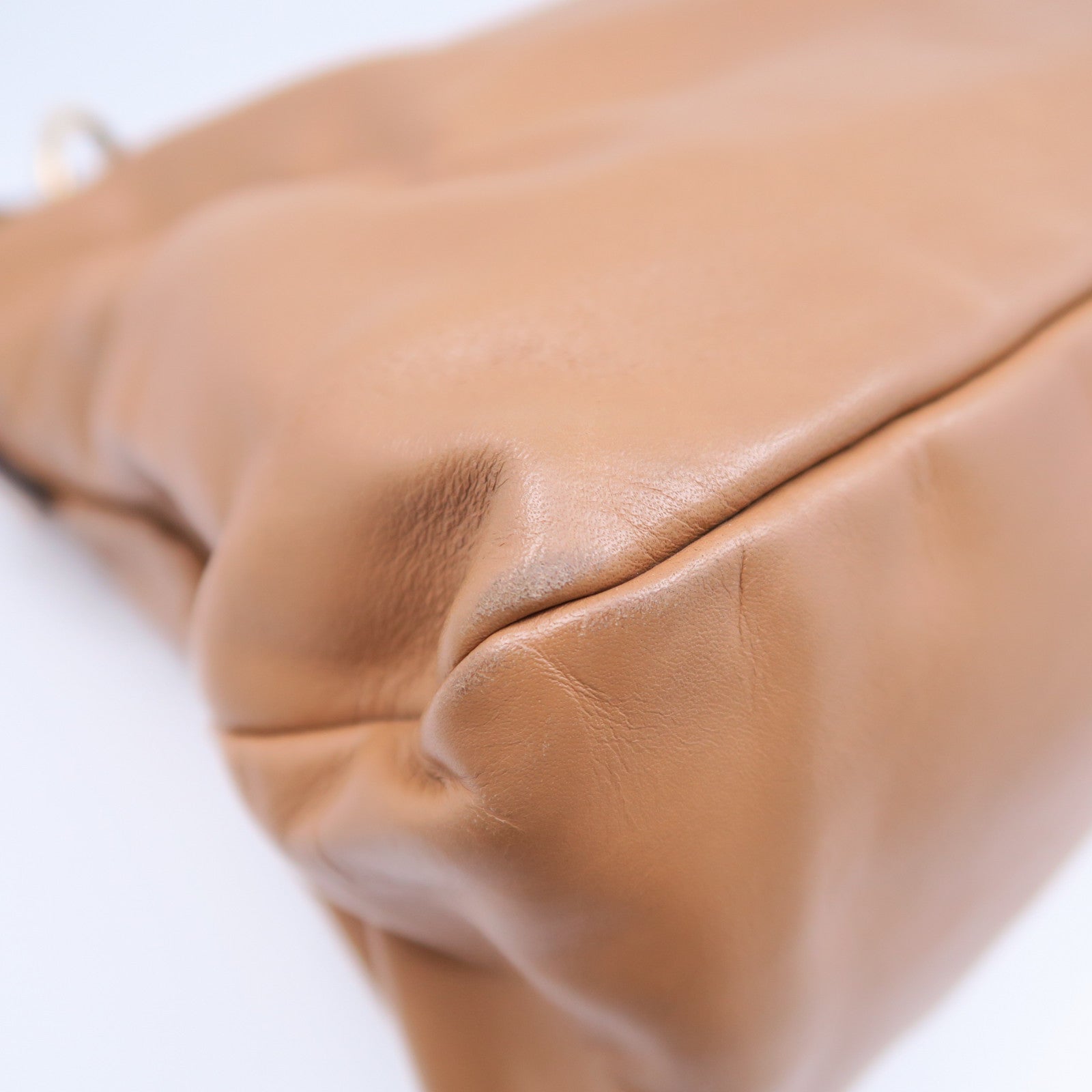 GUCCI 牛皮皮革Horsebit Hobo Bag金扣肩背袋啡色