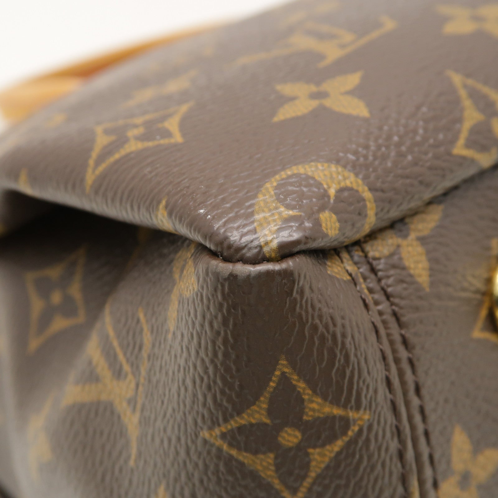 LOUIS VUITTON Monogram Pallas金扣手挽肩背兩用袋啡色