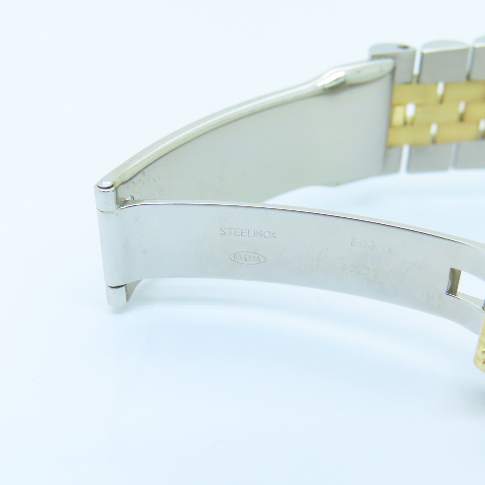 ROLEX Oyster Perpetual 18K黄金/不锈钢手表自动机芯金色
