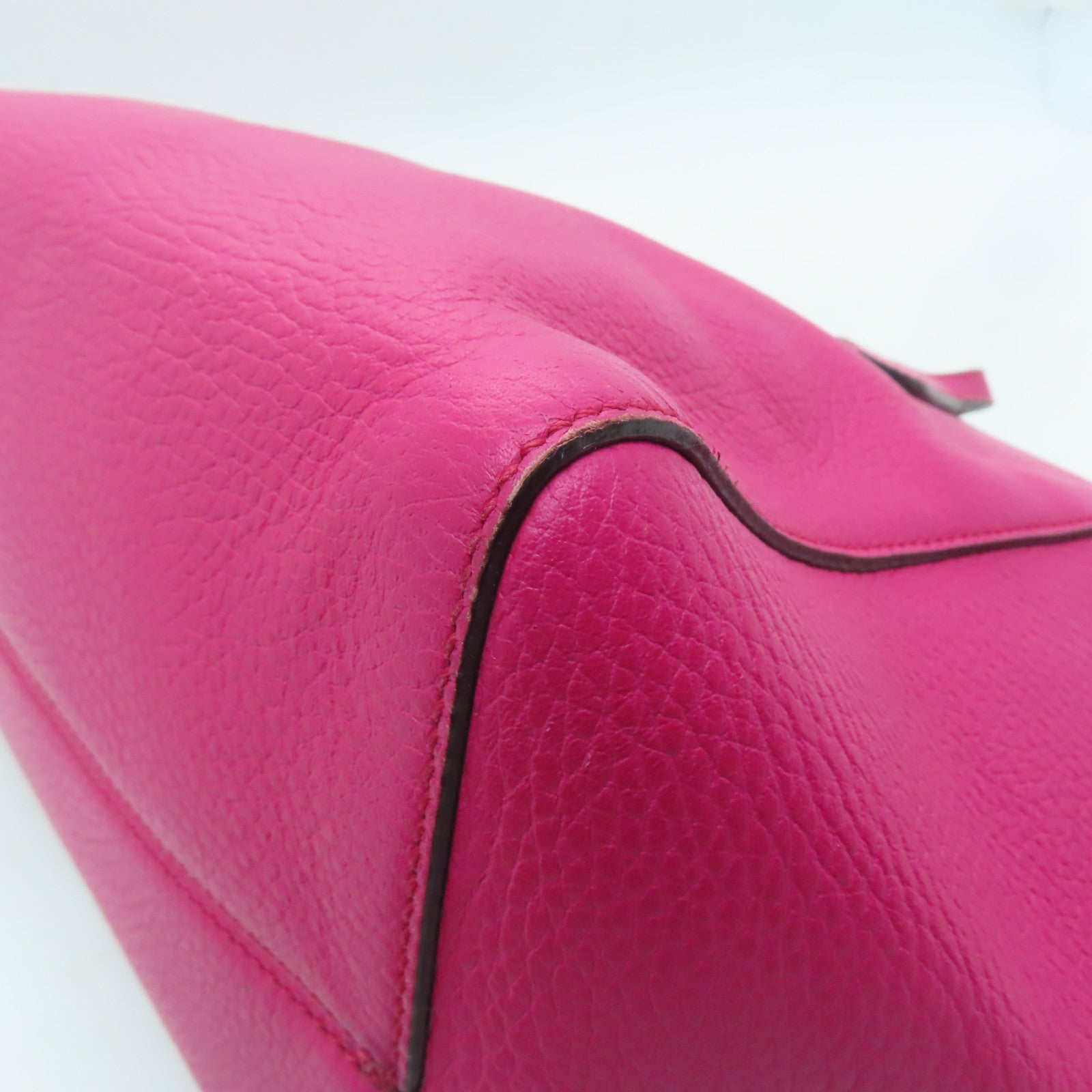 GUCCI cowhide leather Tote Bag hand bag pink