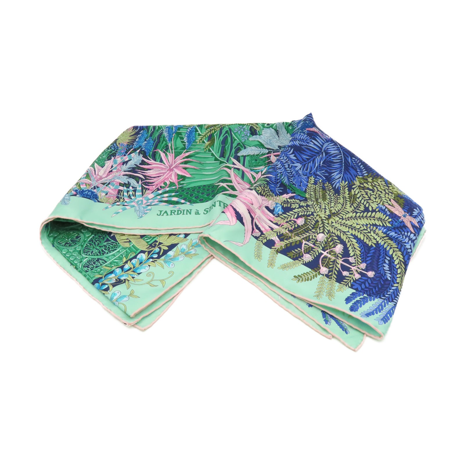 HERMES 【激減優惠】絲質Scarf 90x90絲巾綠色/藍色/彩色