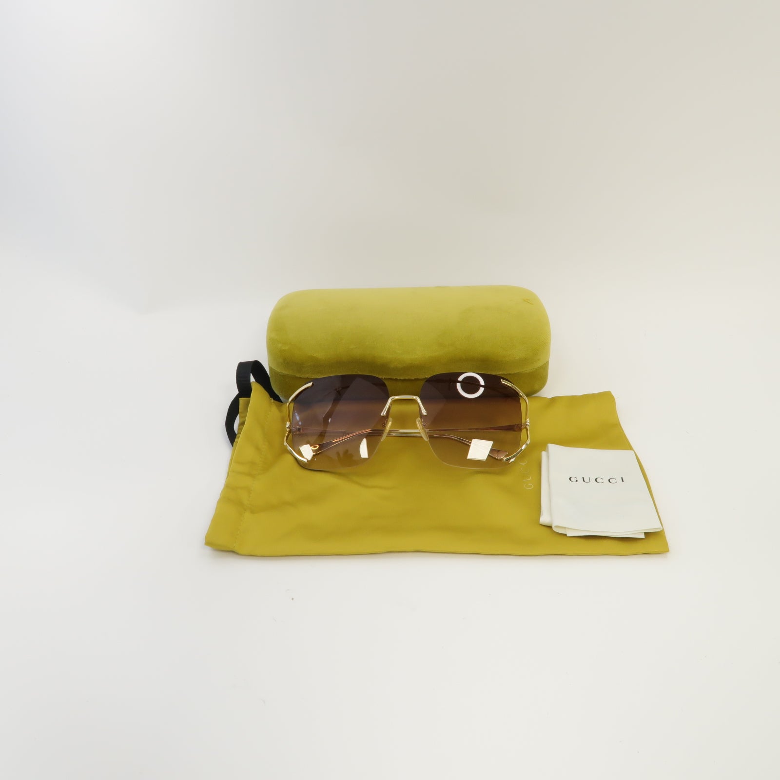GUCCI PVC Sunglasses太陽眼鏡棕色