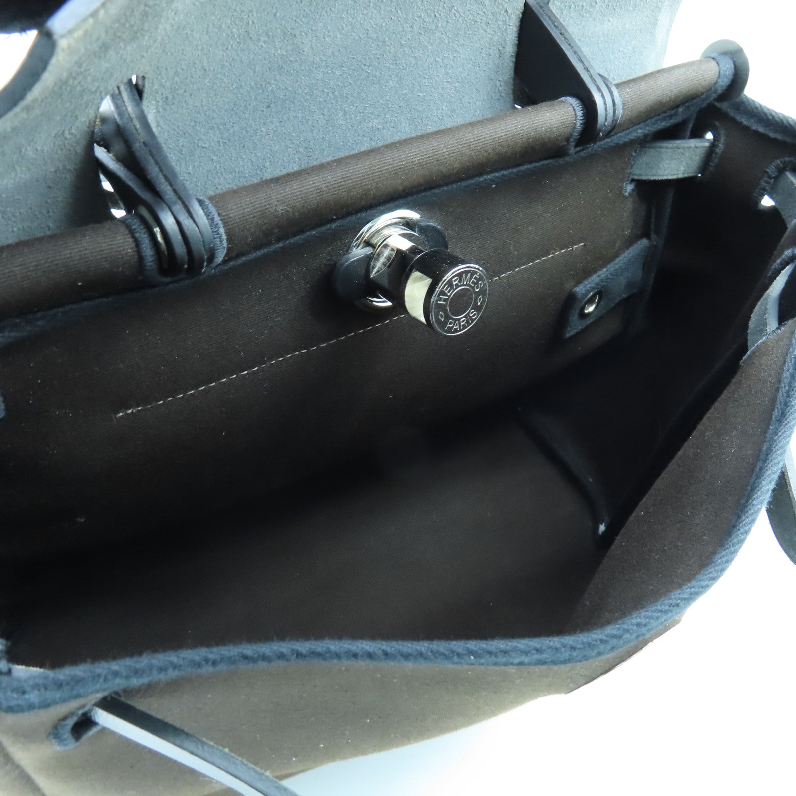 HERMES 帆布Herbag PM Ebene啡色