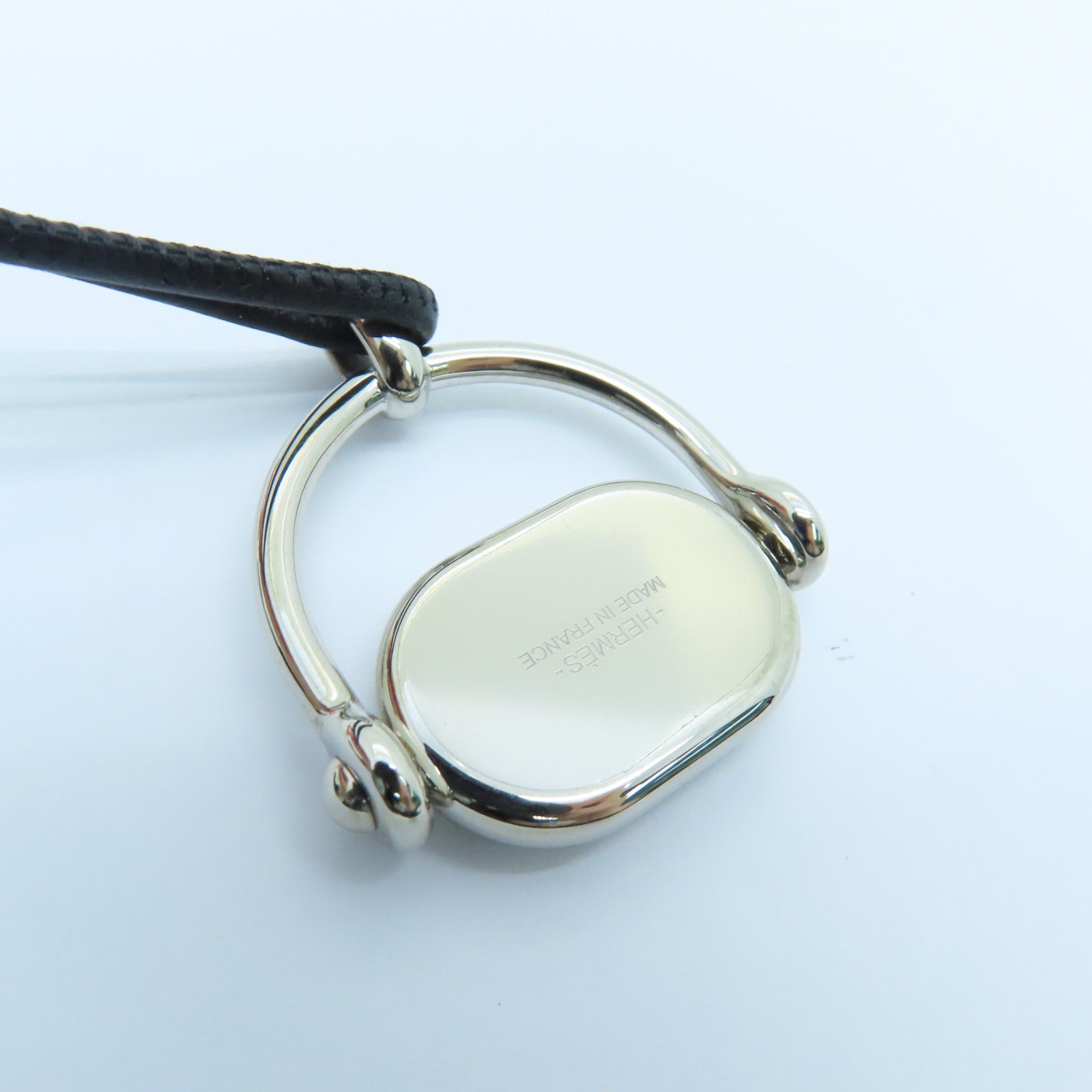 HERMES 金属Necklace颈錬黑色银色