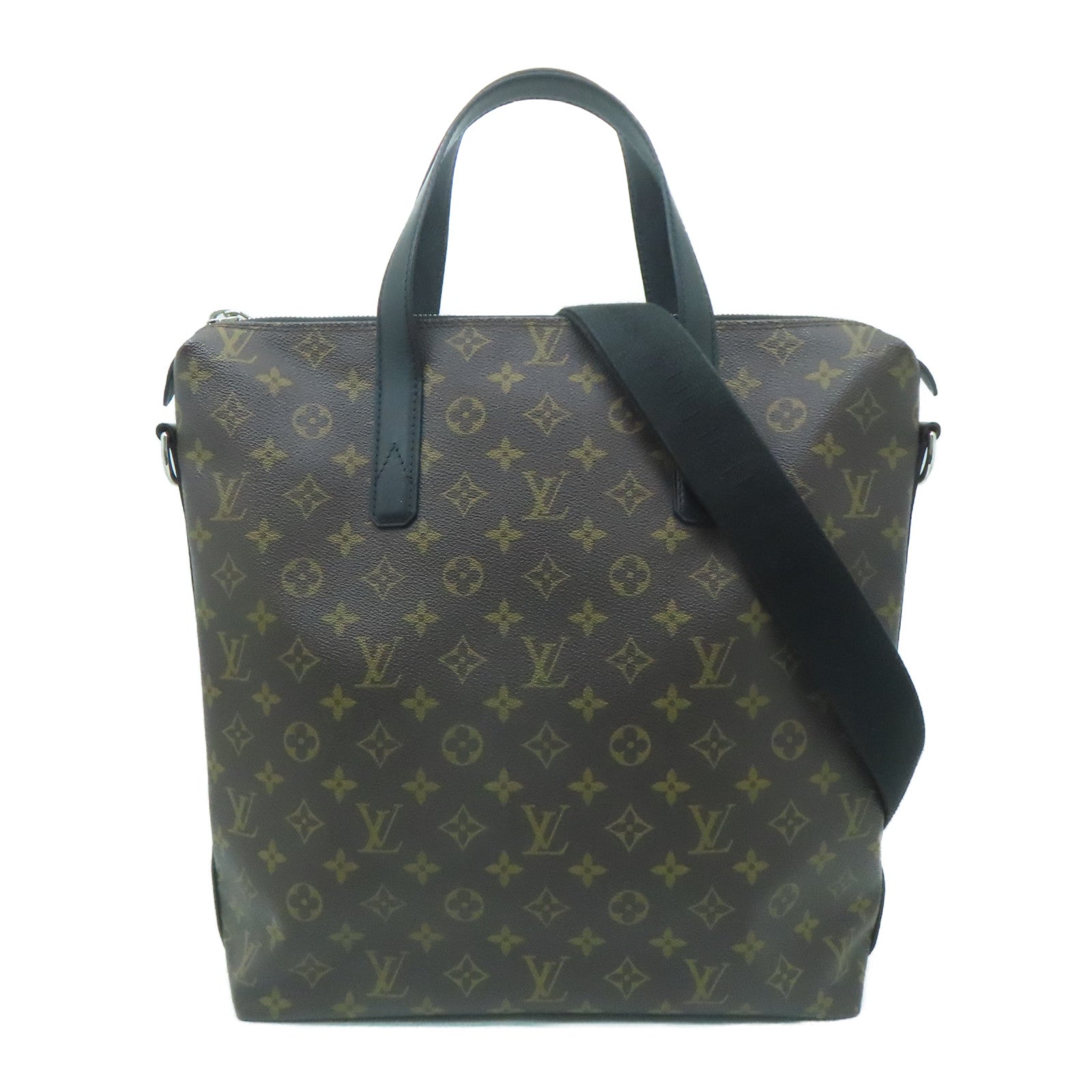 LOUIS VUITTON Monogram Kitan金扣手挽肩背兩用袋啡色
