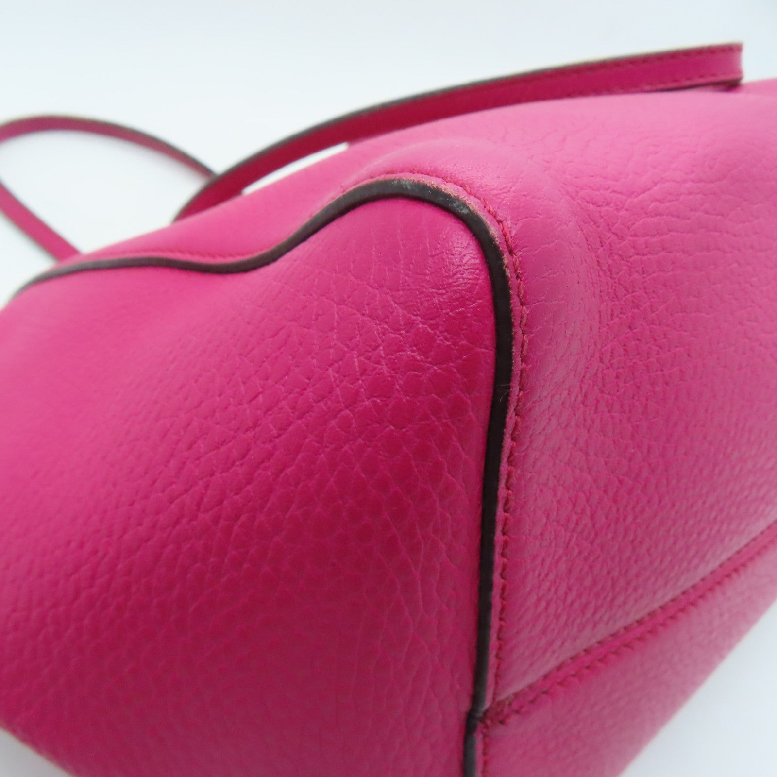 GUCCI cowhide leather Tote Bag hand bag pink
