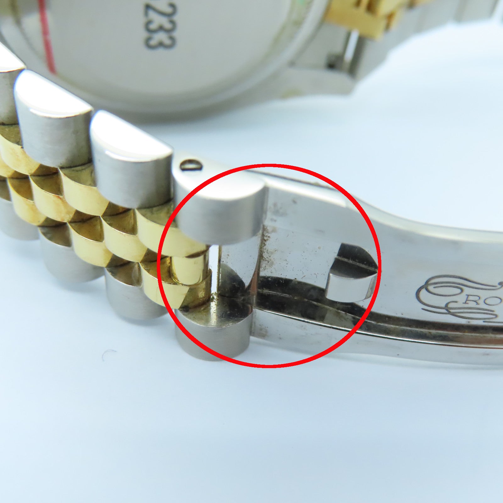 ROLEX Oyster Perpetual 18K黄金/不锈钢手表自动机芯金色