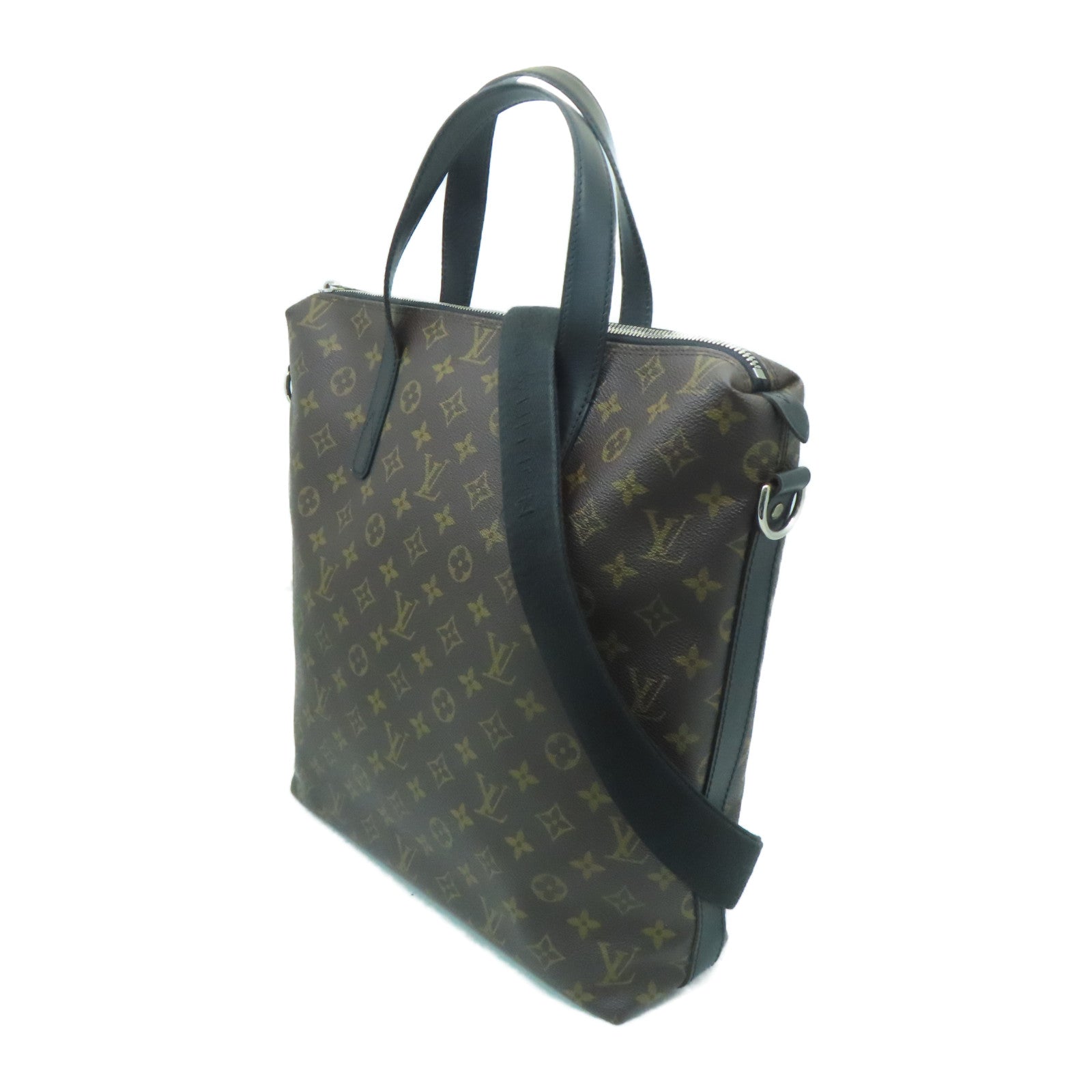 LOUIS VUITTON Monogram Kitan金扣手挽肩背兩用袋啡色