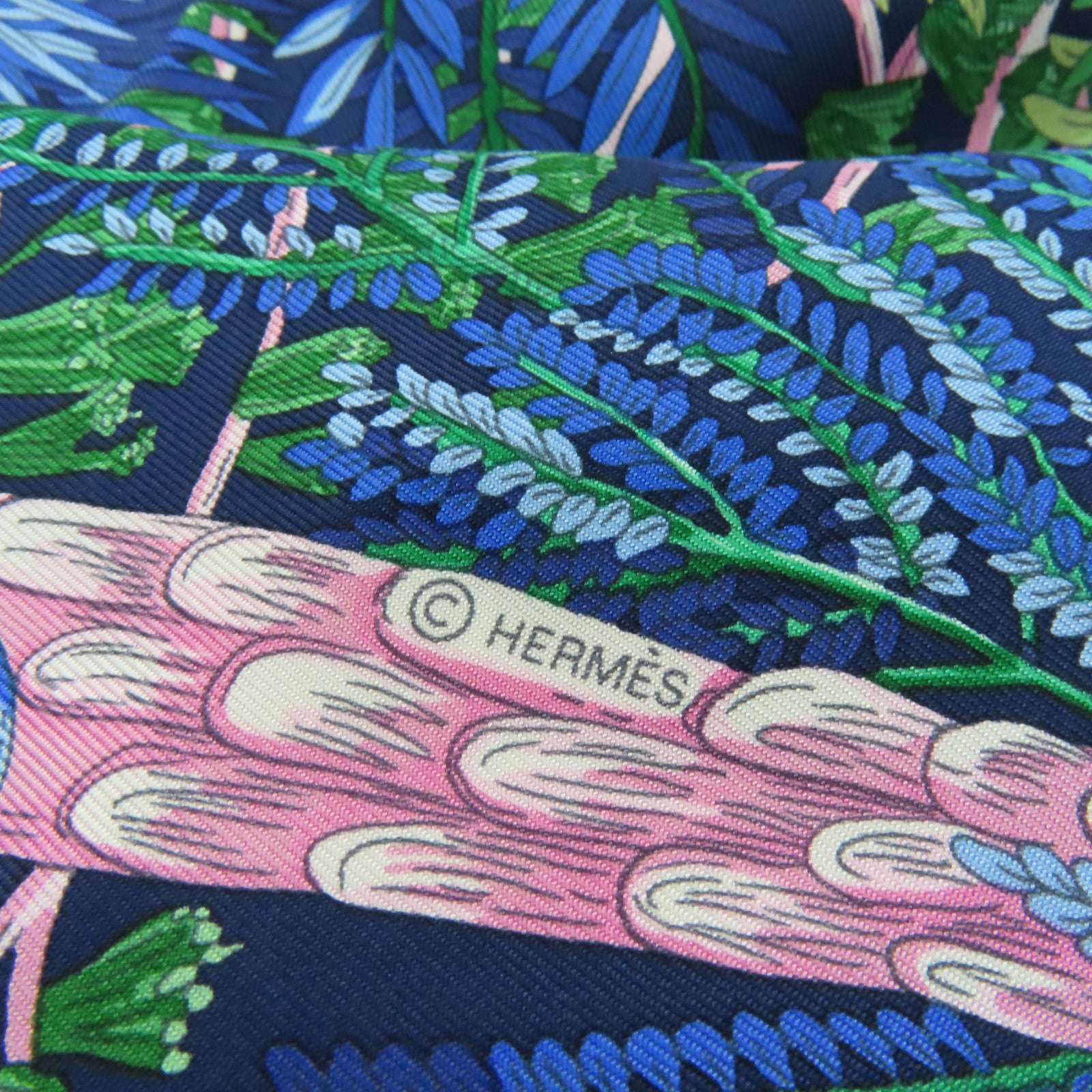 HERMES 【激減優惠】絲質Scarf 90x90絲巾綠色/藍色/彩色