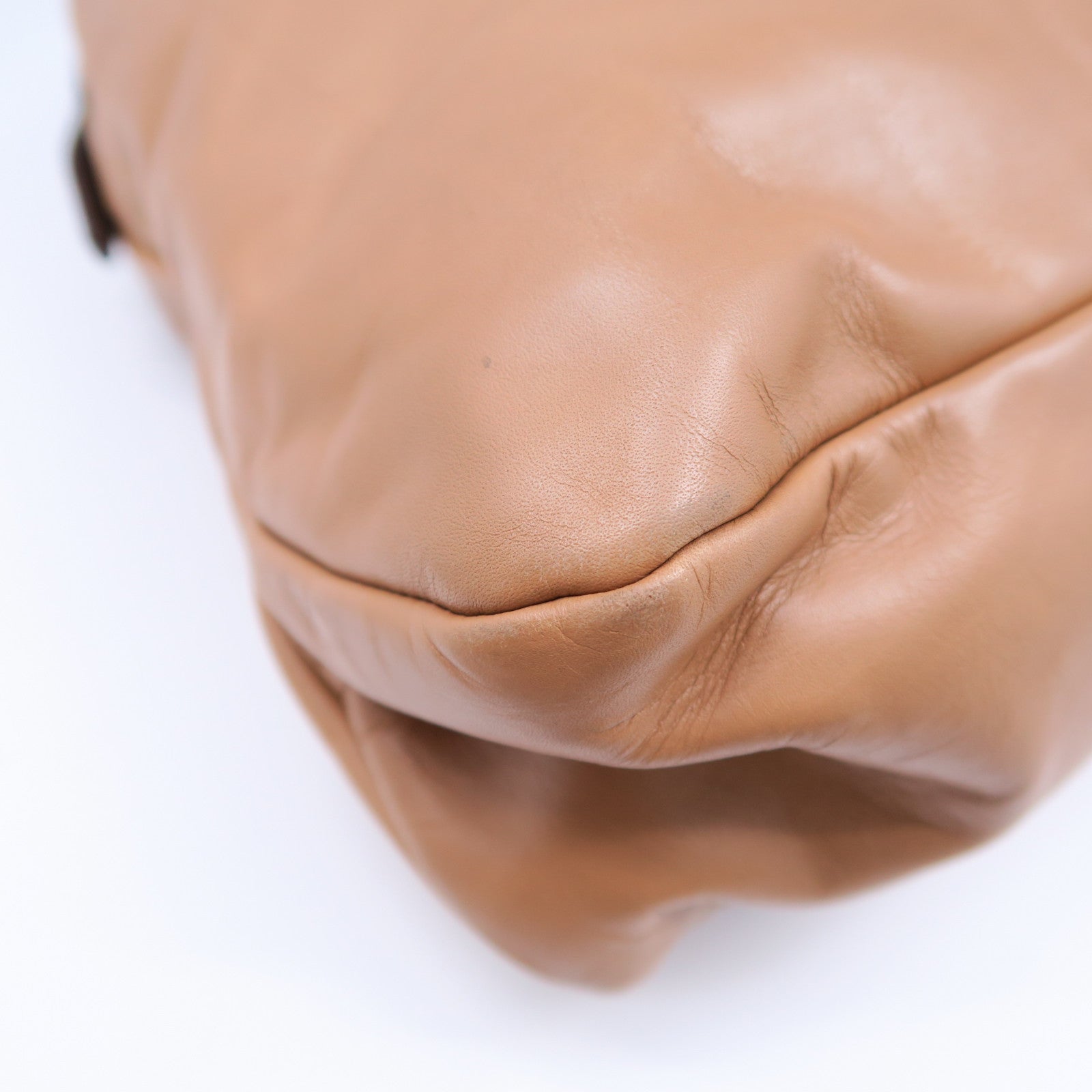 GUCCI 牛皮皮革Horsebit Hobo Bag金扣肩背袋啡色