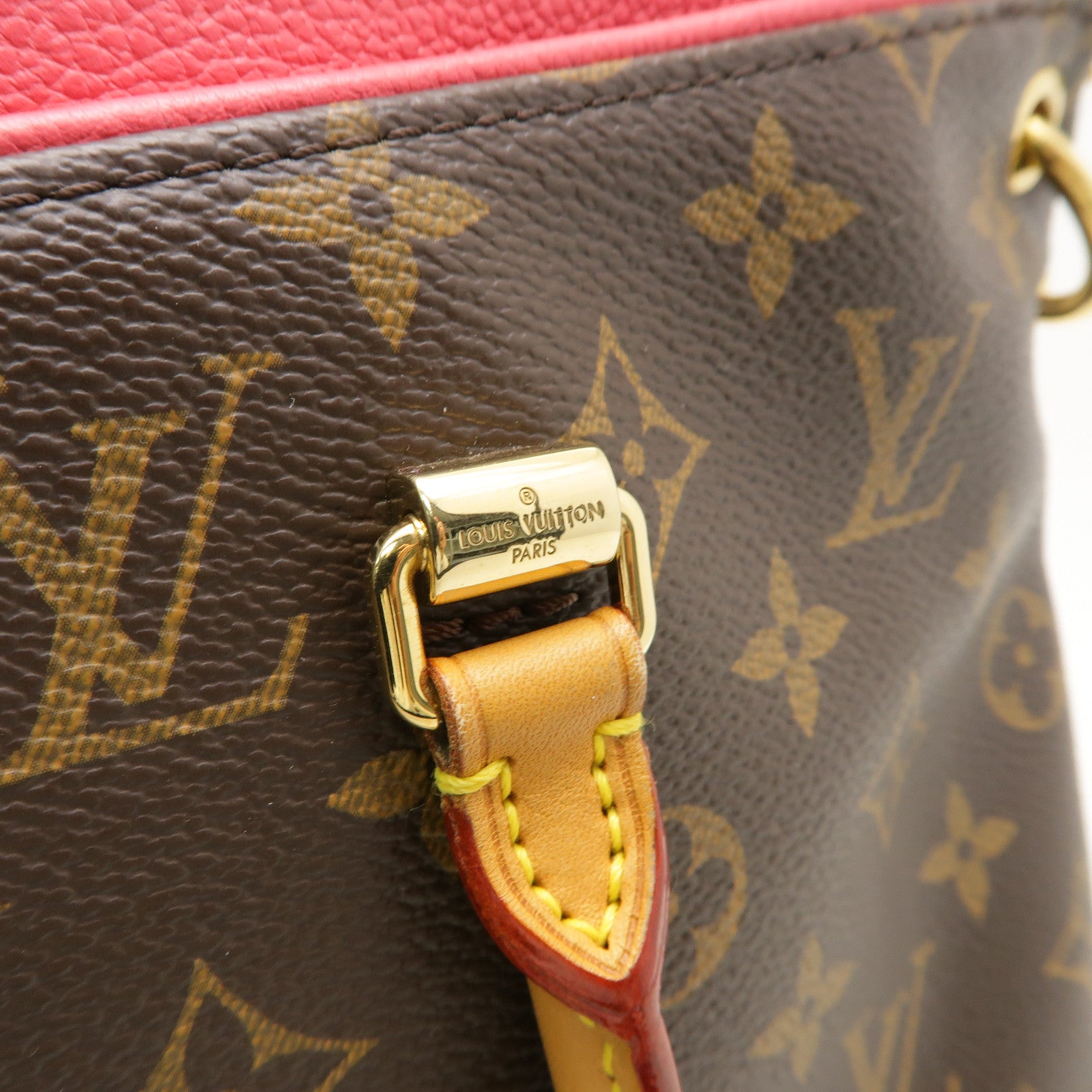 LOUIS VUITTON Monogram Pallas金扣手挽肩背兩用袋啡色